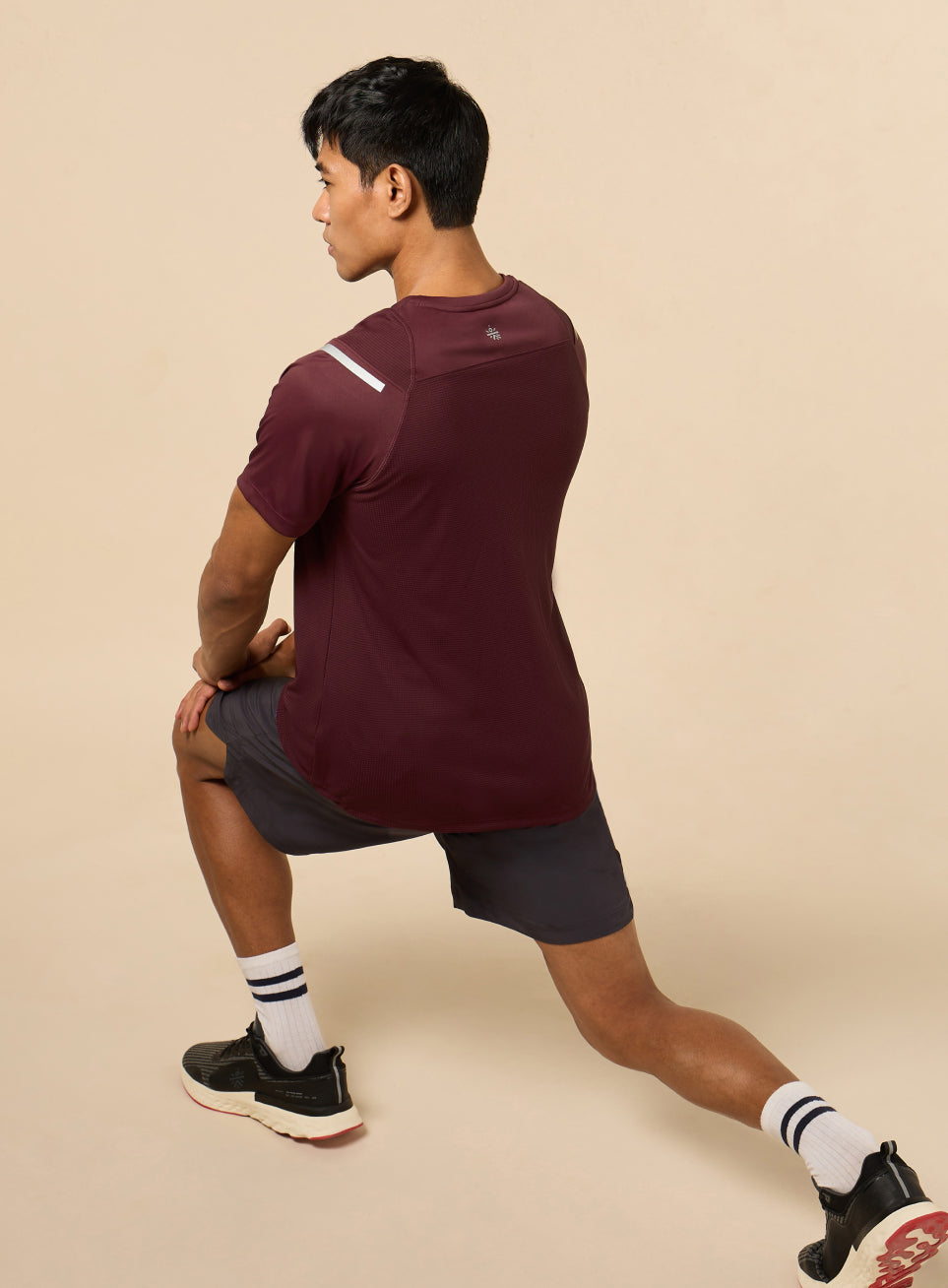 Men's Red Ergonomic Training T-shirt