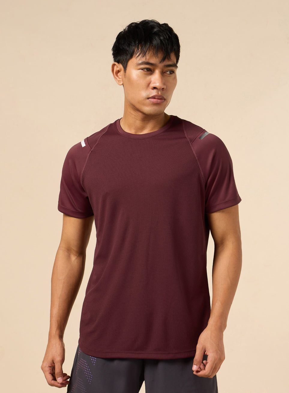 Men's Red Ergonomic Training T-shirt