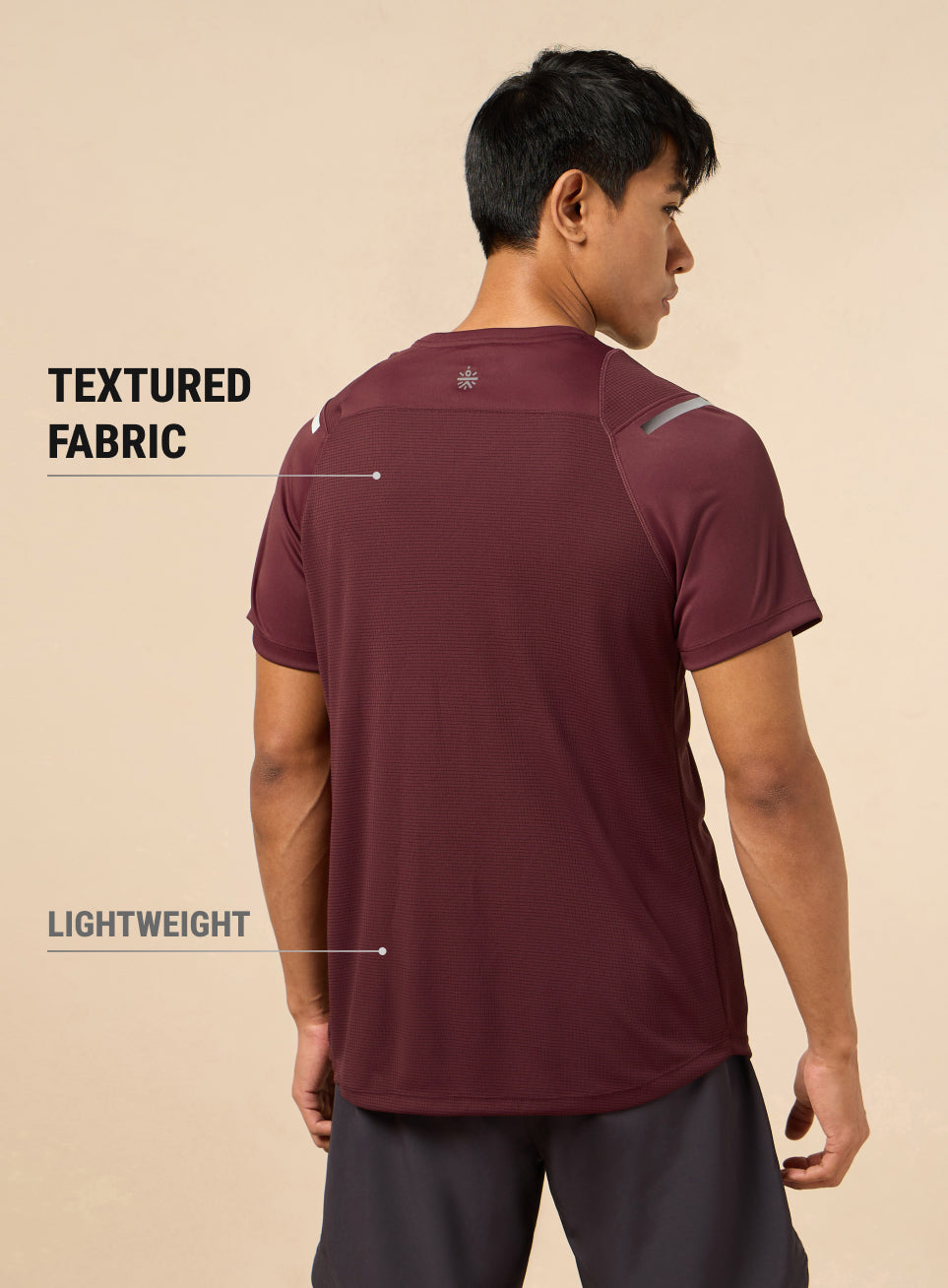 Men's Red Ergonomic Training T-shirt