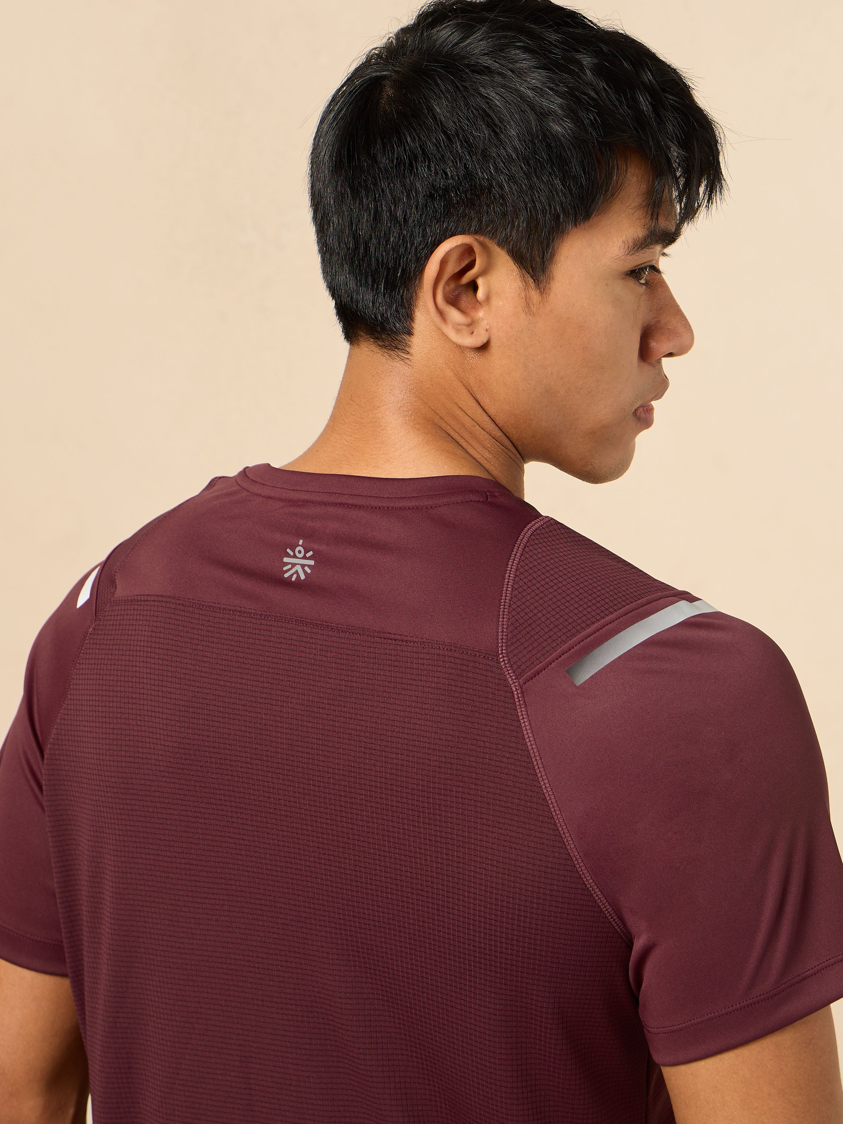 Men's Red Ergonomic Training T-shirt