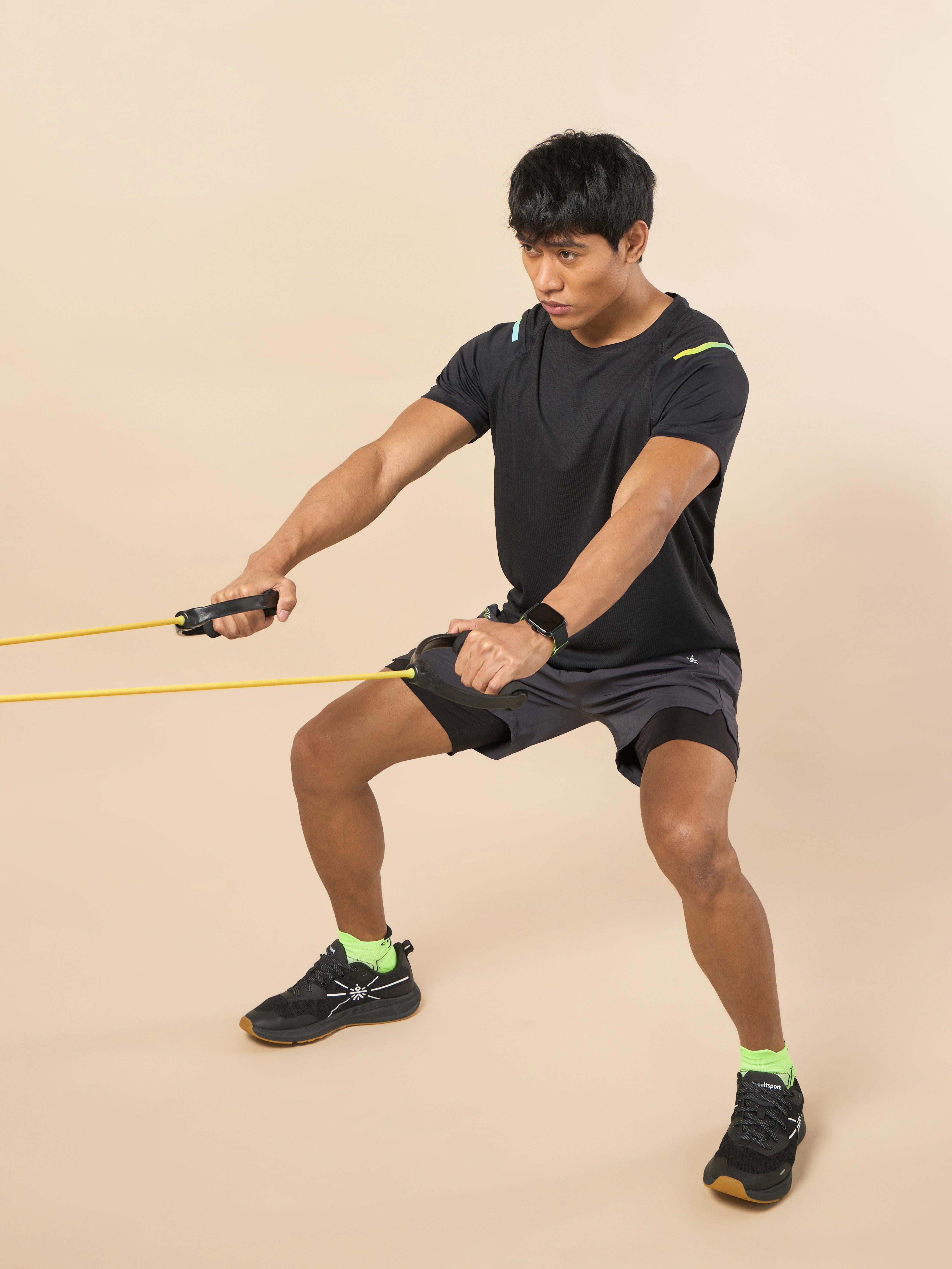 Men's Black Ergonomic Training T-shirt