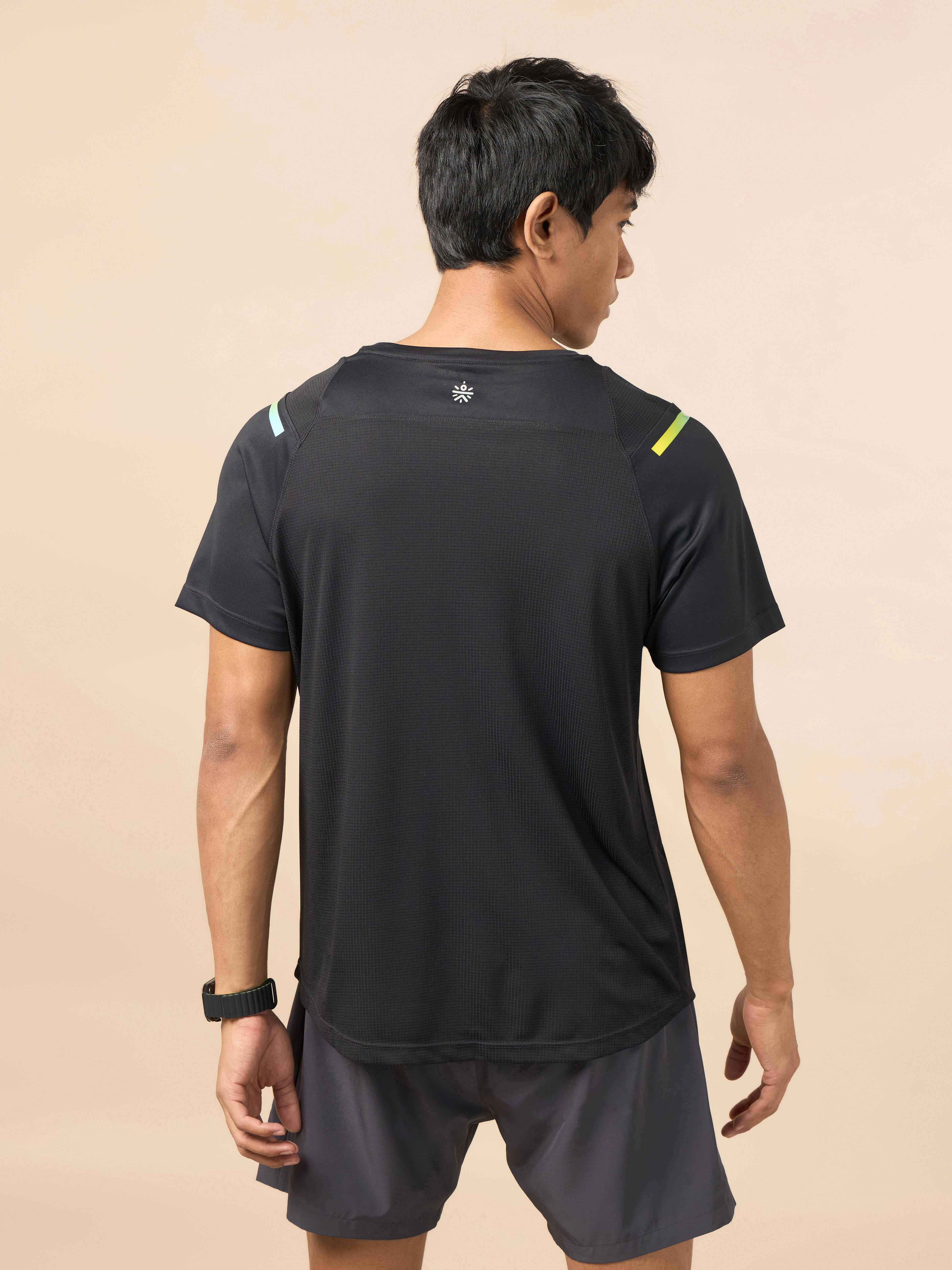 Men's Black Ergonomic Training T-shirt