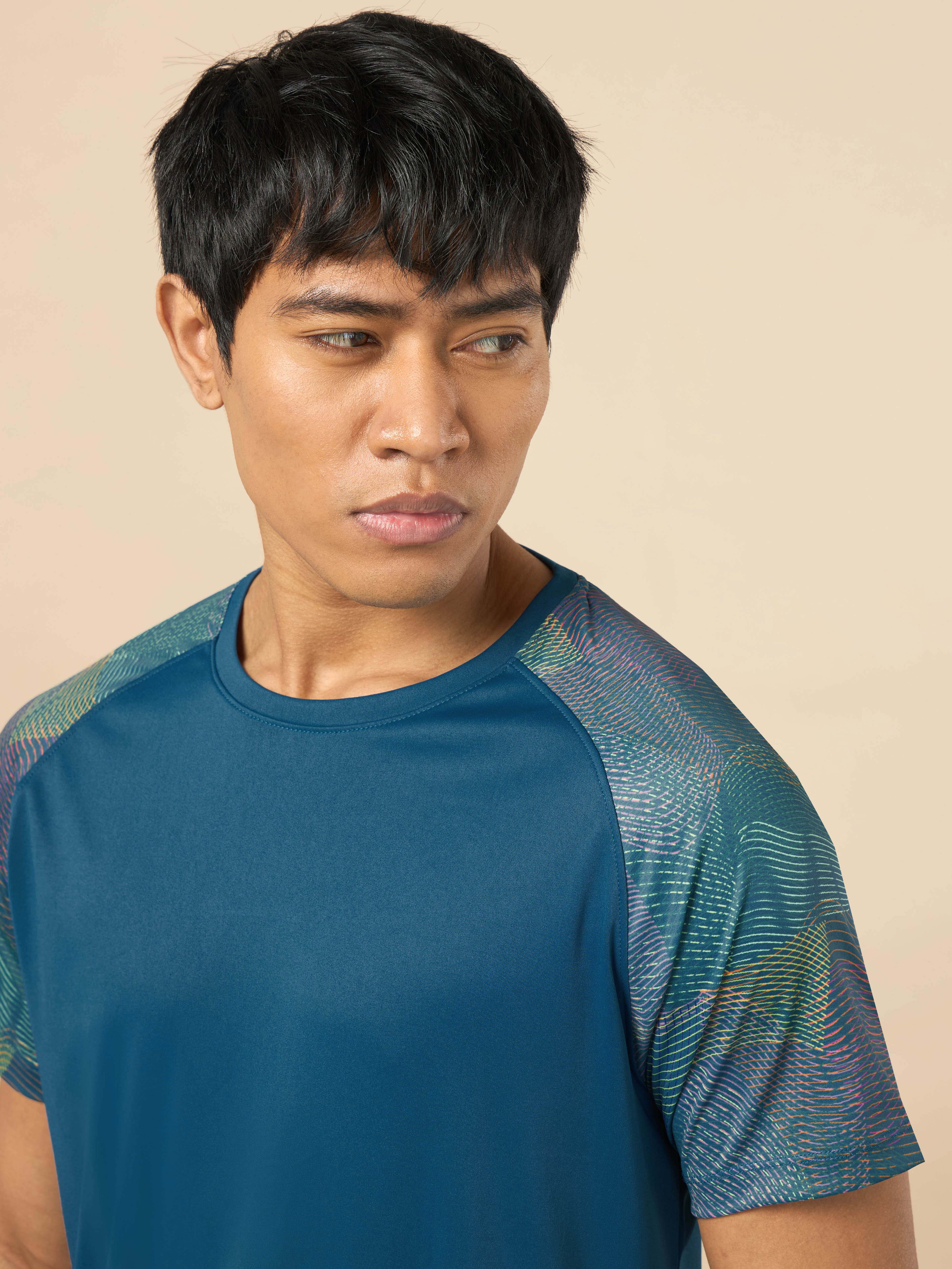 Men's Blue High Impact Training T-shirt