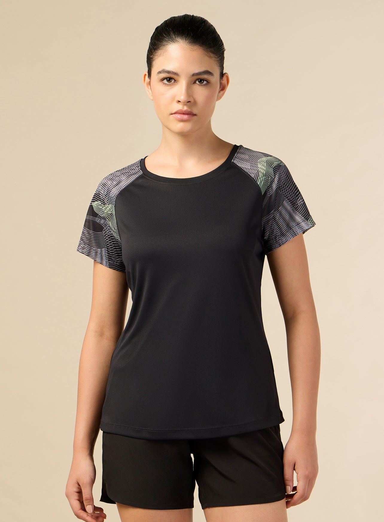 Women's Black Energy Line Trainer's T-shirt