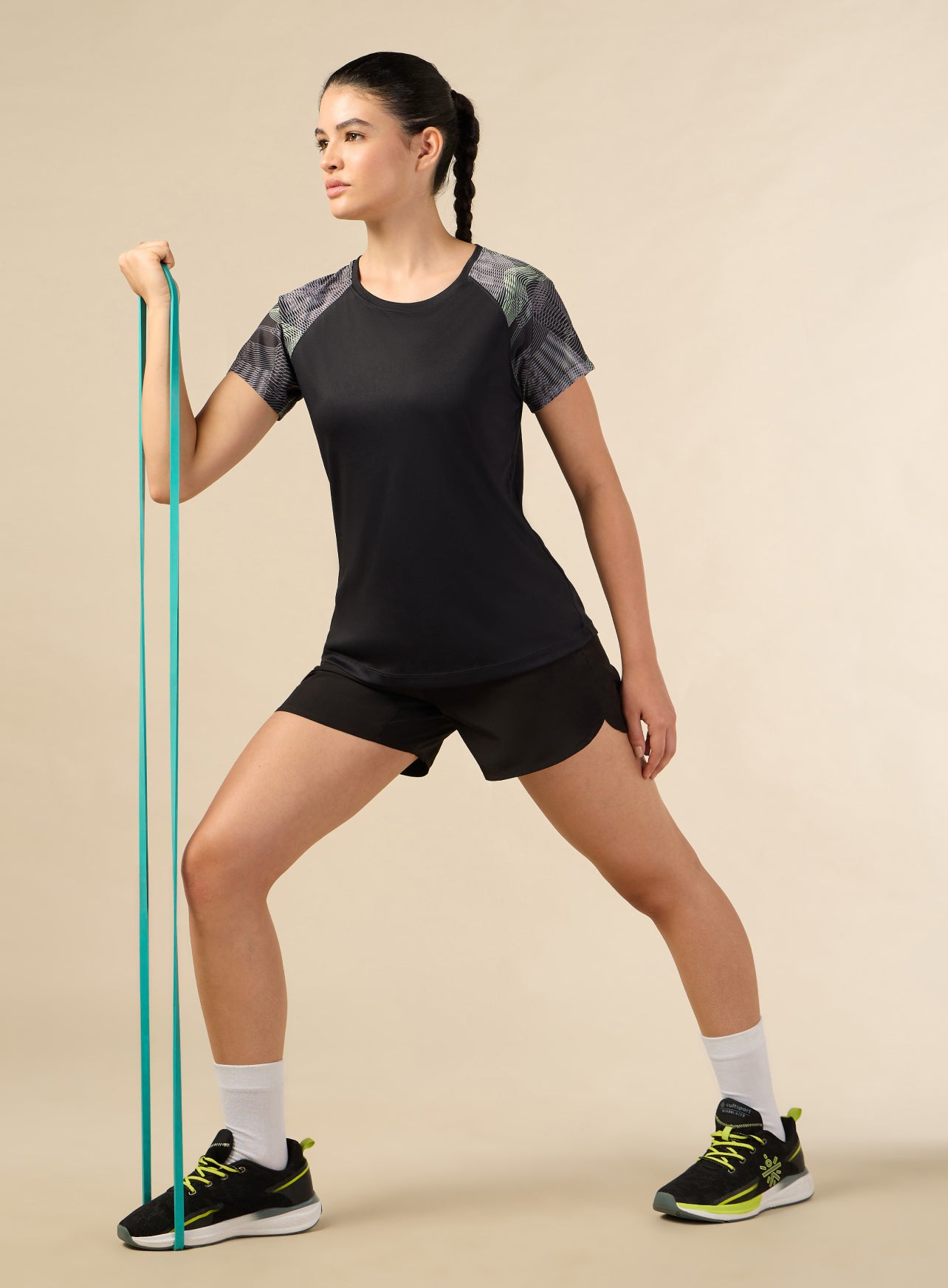 Women's Black Energy Line Trainer's T-shirt