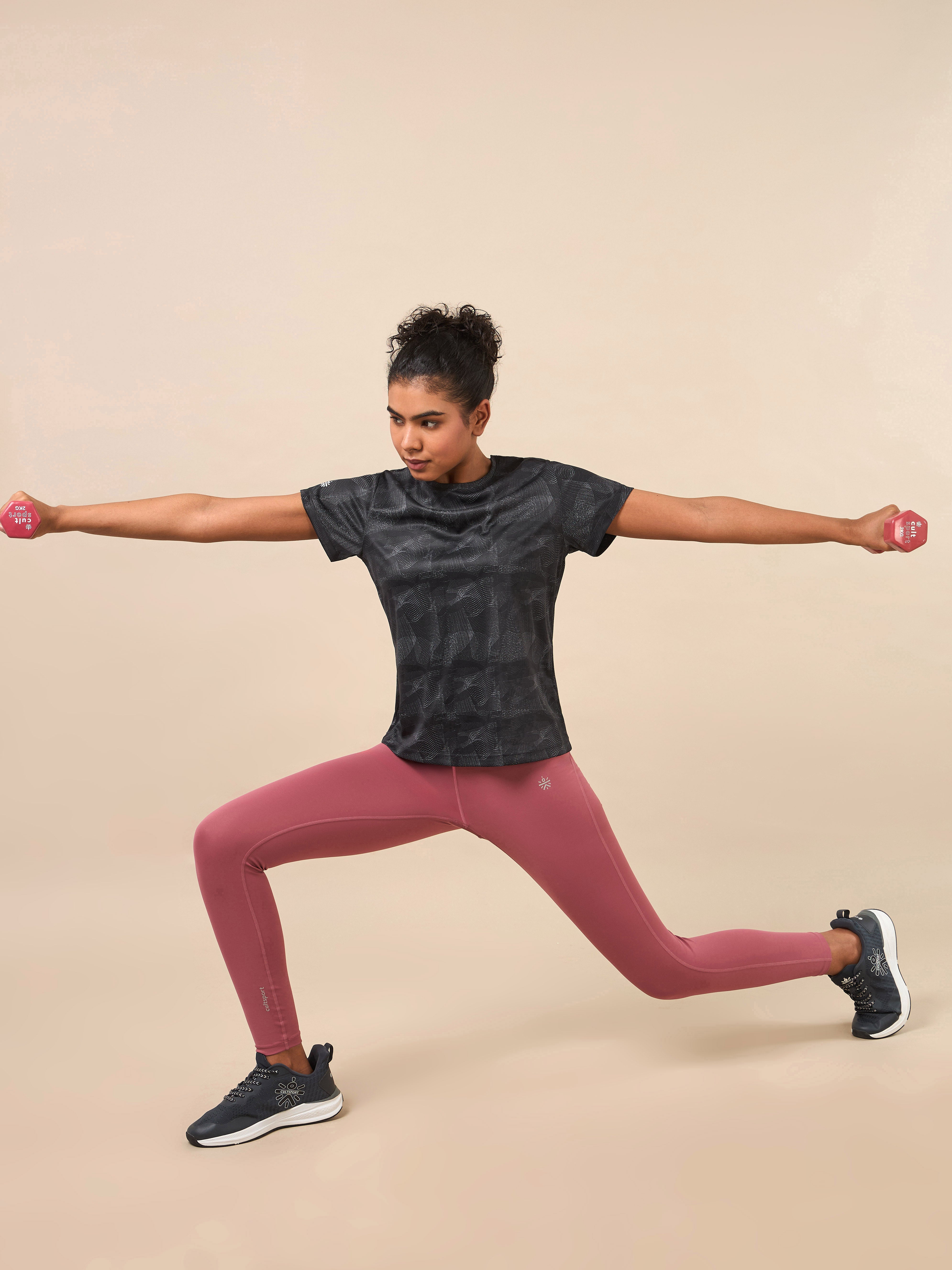 Women's Black High Energy Line Training T-shirt