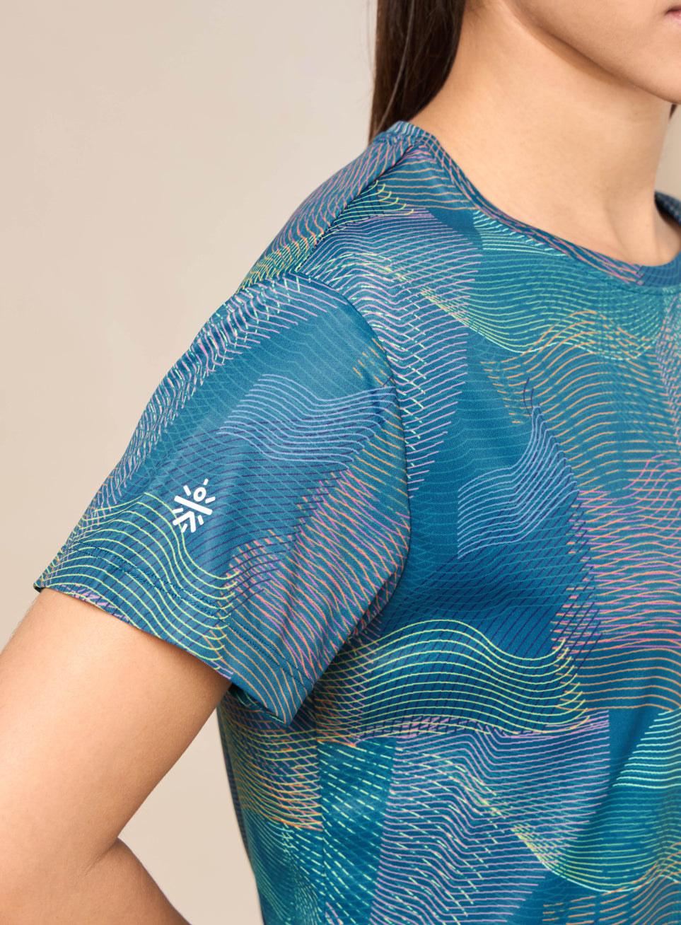 Women's Blue High Energy Line Training T-shirt