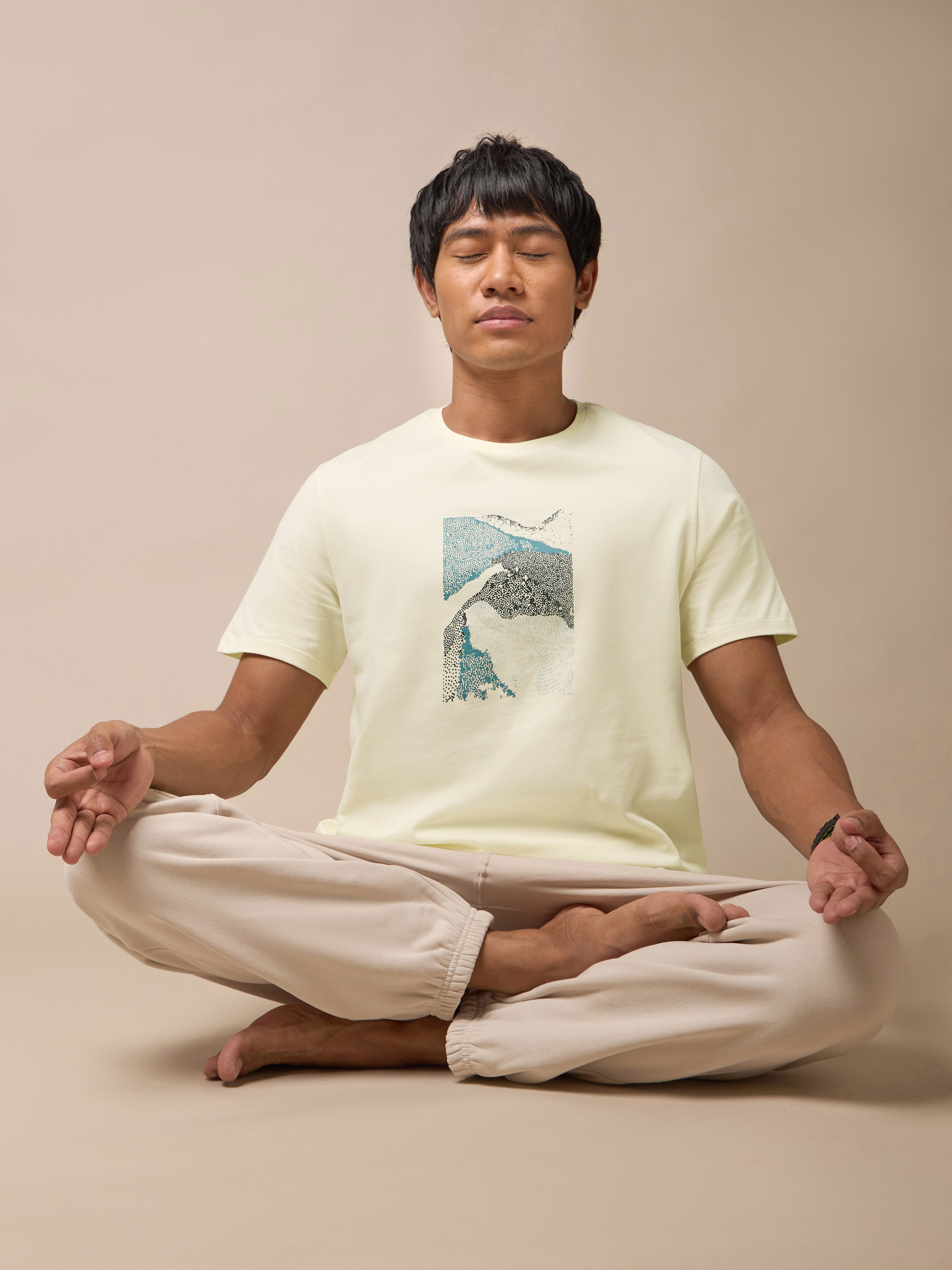 Gravel Print Yoga T-shirt