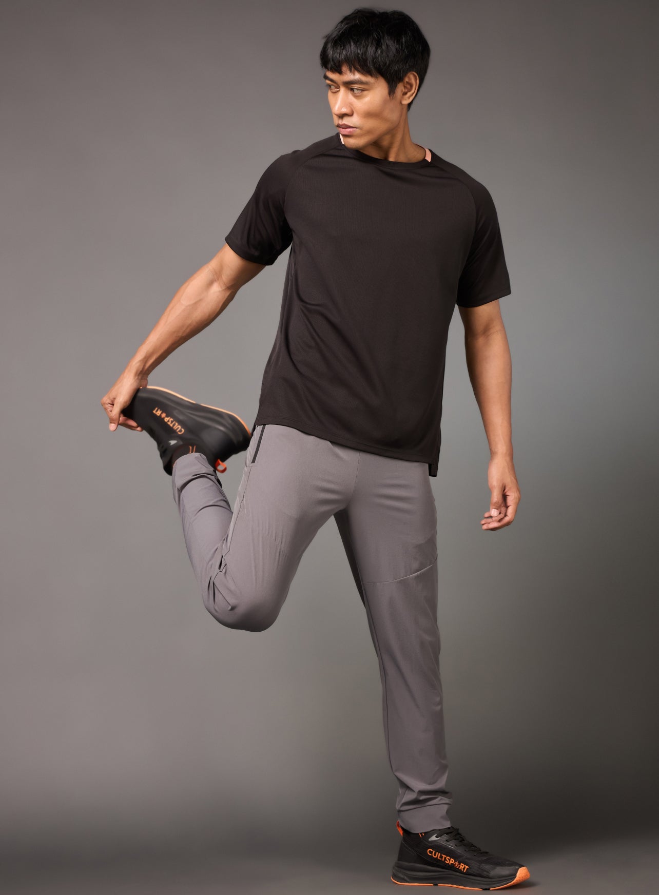 Men's Running Athlete Black T-shirt