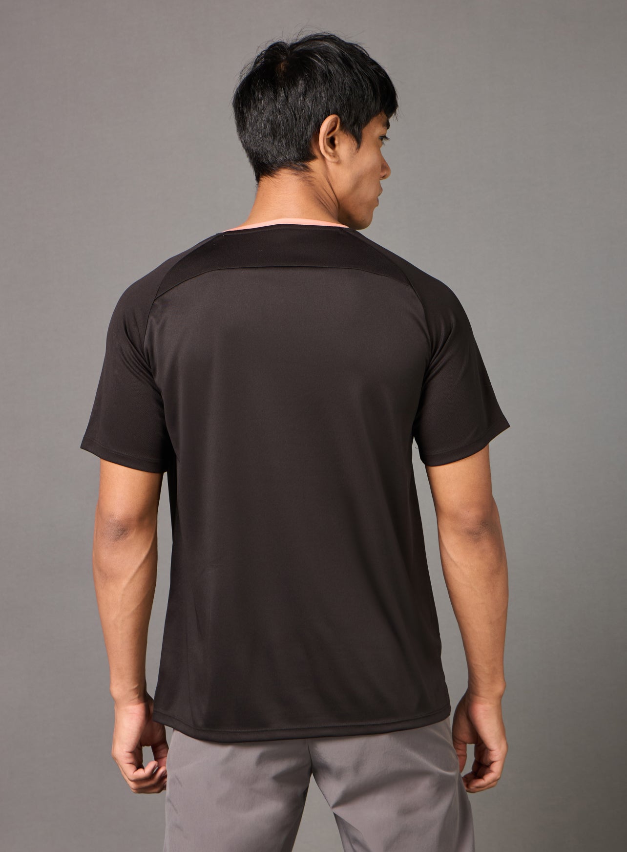Men's Running Athlete Black T-shirt