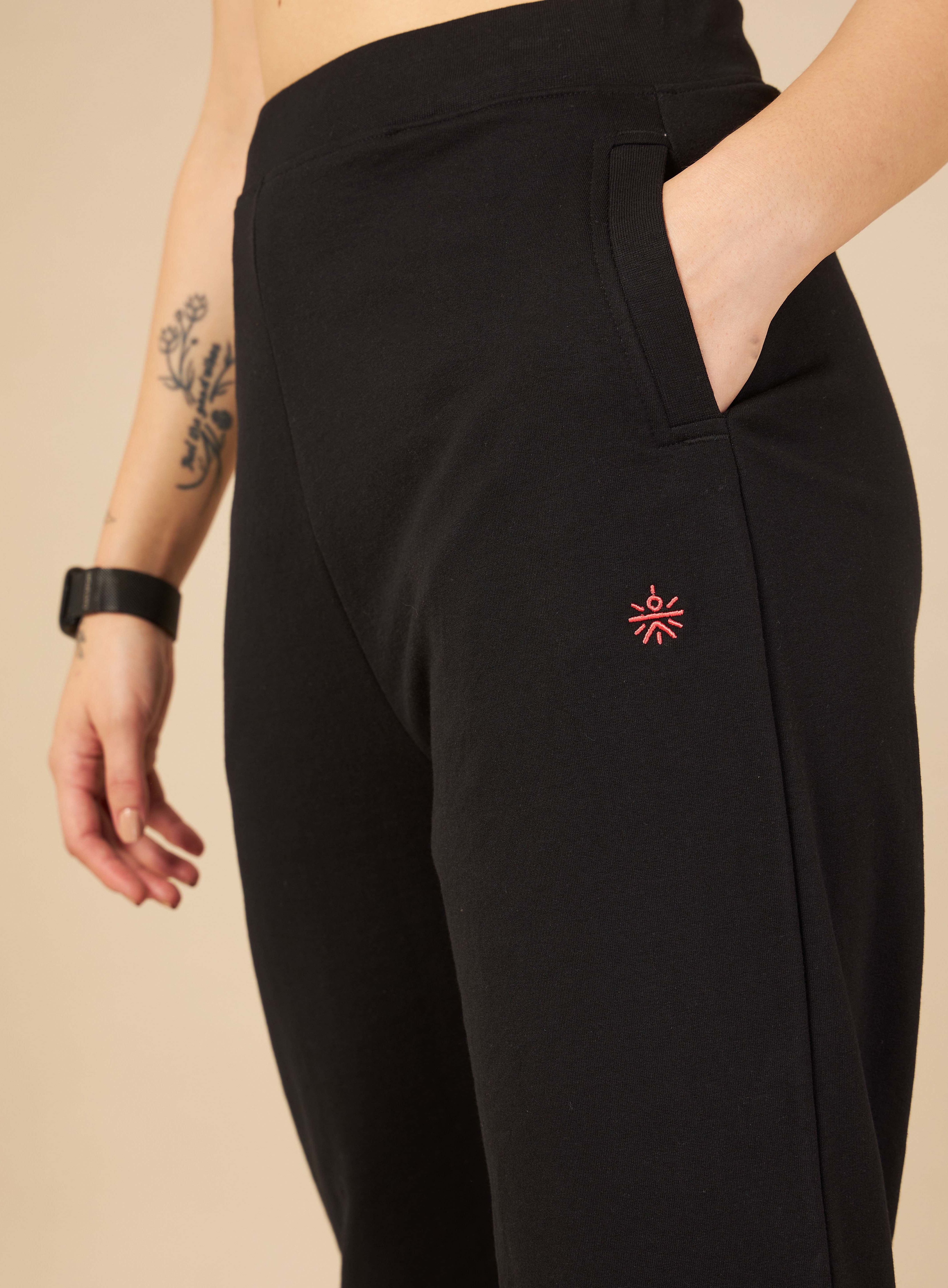 Women Black Cult Leisure Joggers