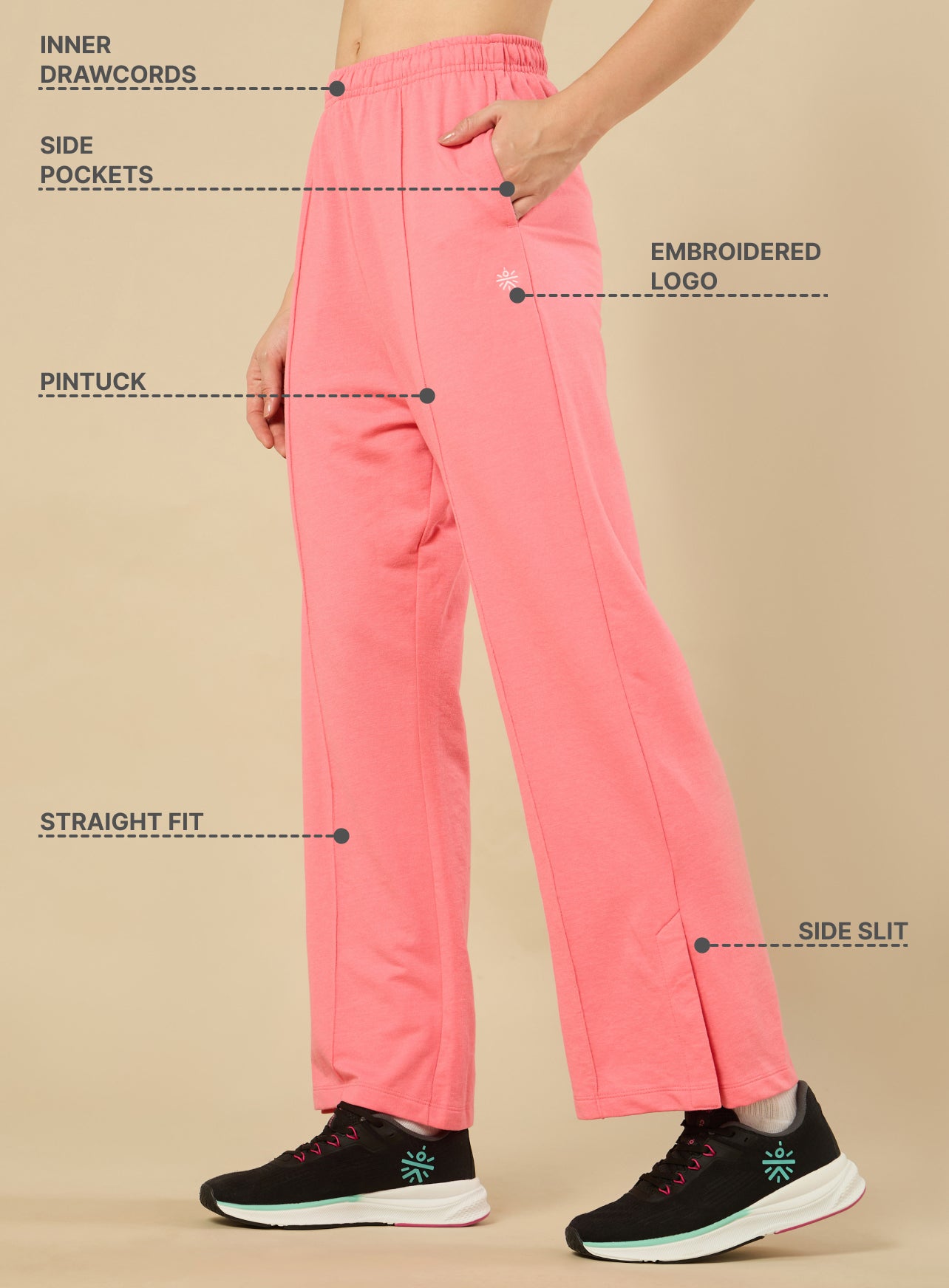 Pink Cult Community Straight Trackpant