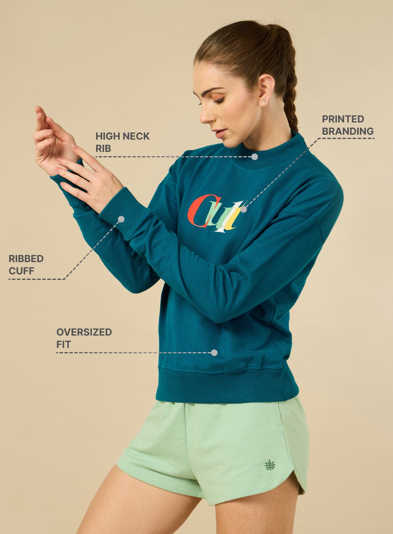 Cult Brand Carrier Blue Sweatshirt