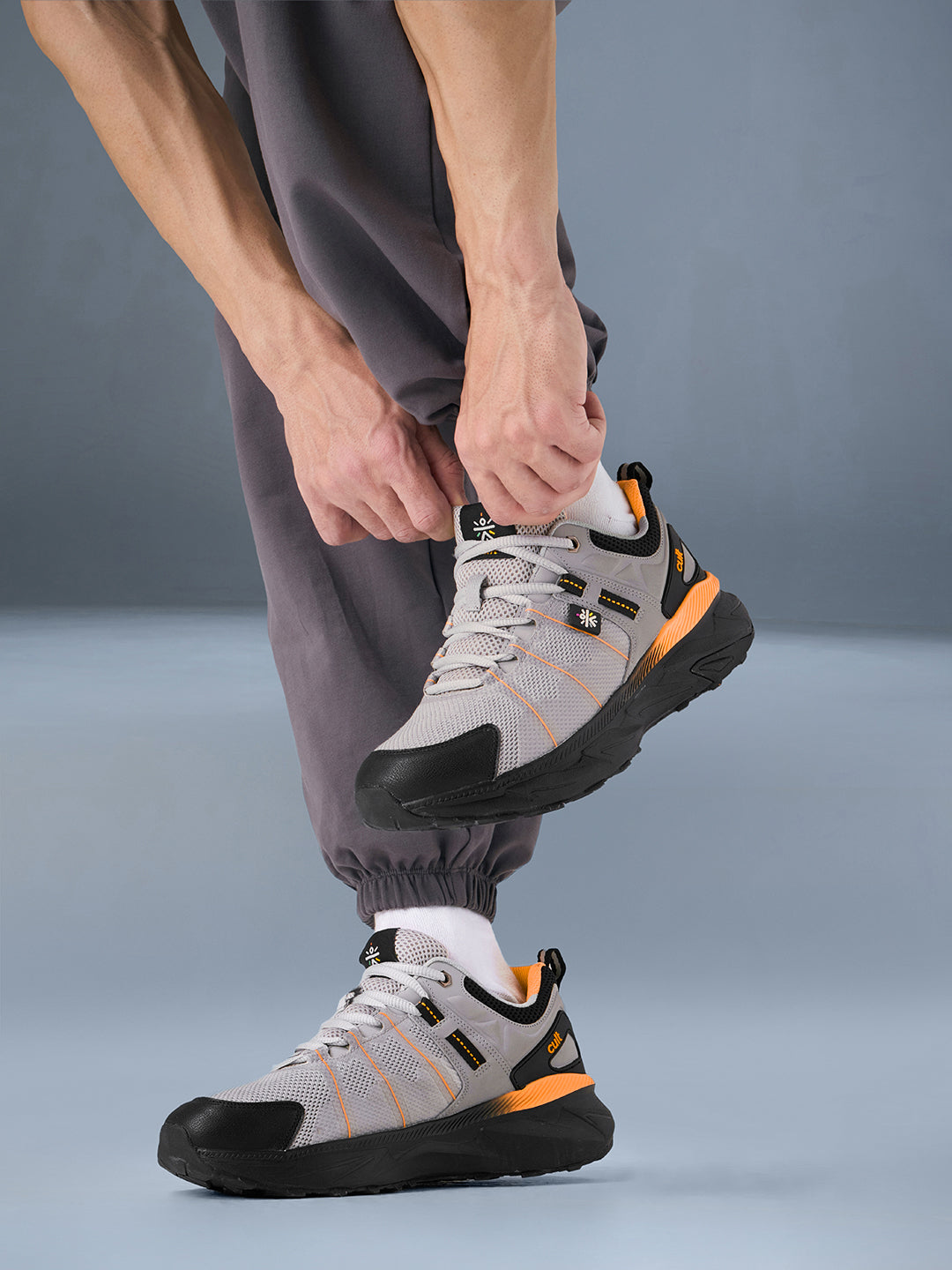 cult Men's TurboTrail Outdoor Shoes - L.Grey/Black