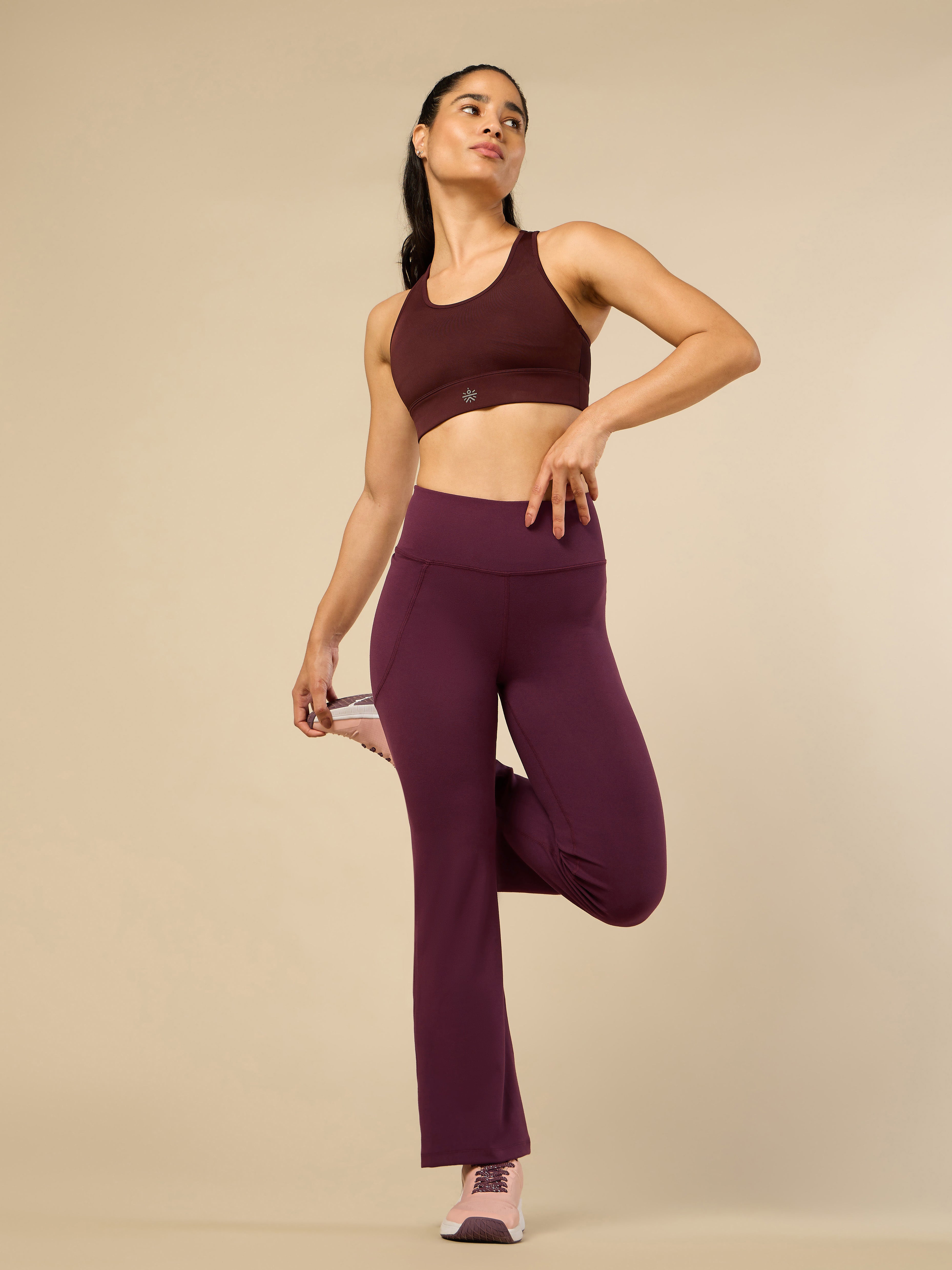 Women's COMFlex Wine Performance Flare Pants