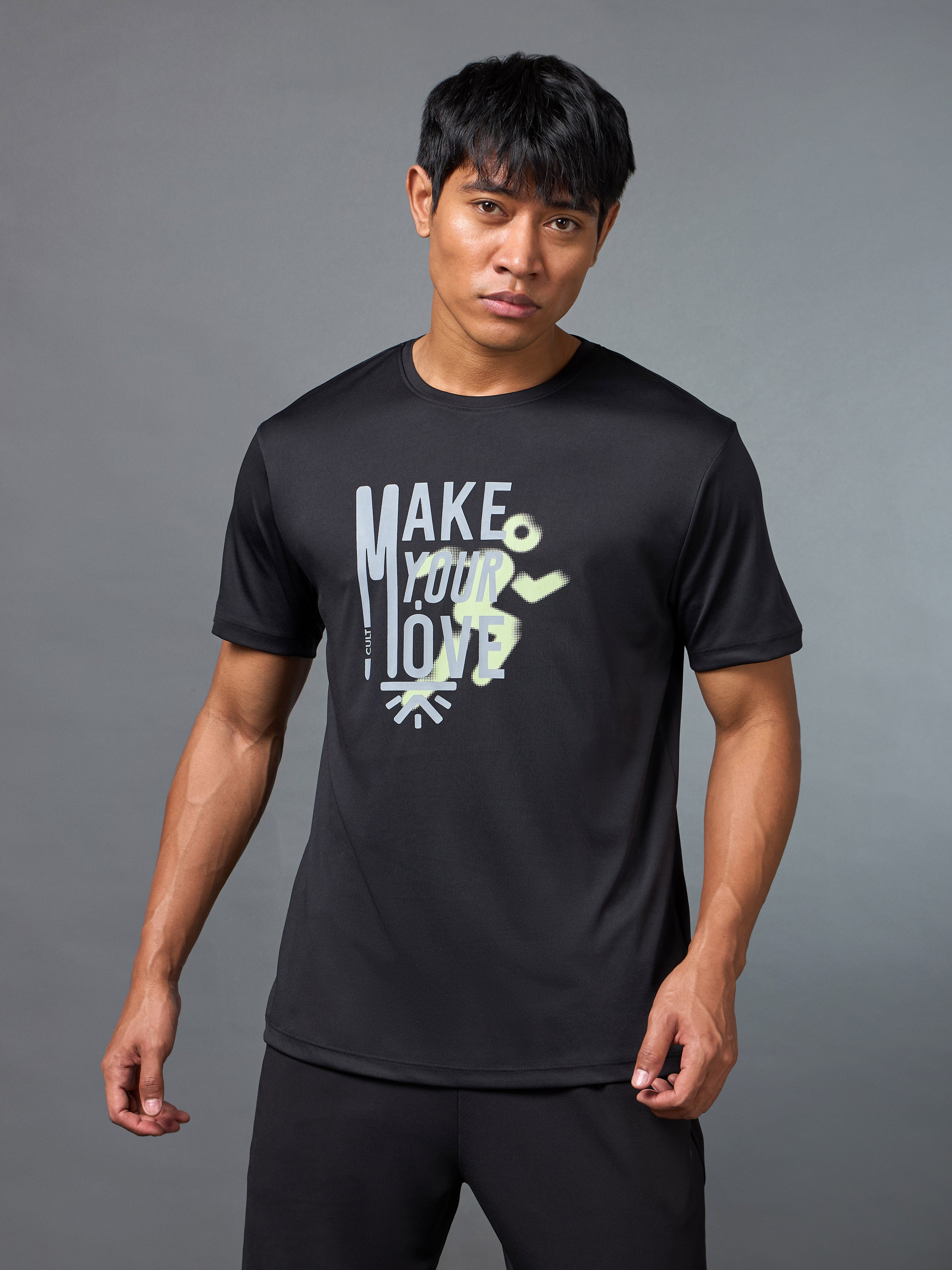 Men's Make Your Move Black Performance T-shirt