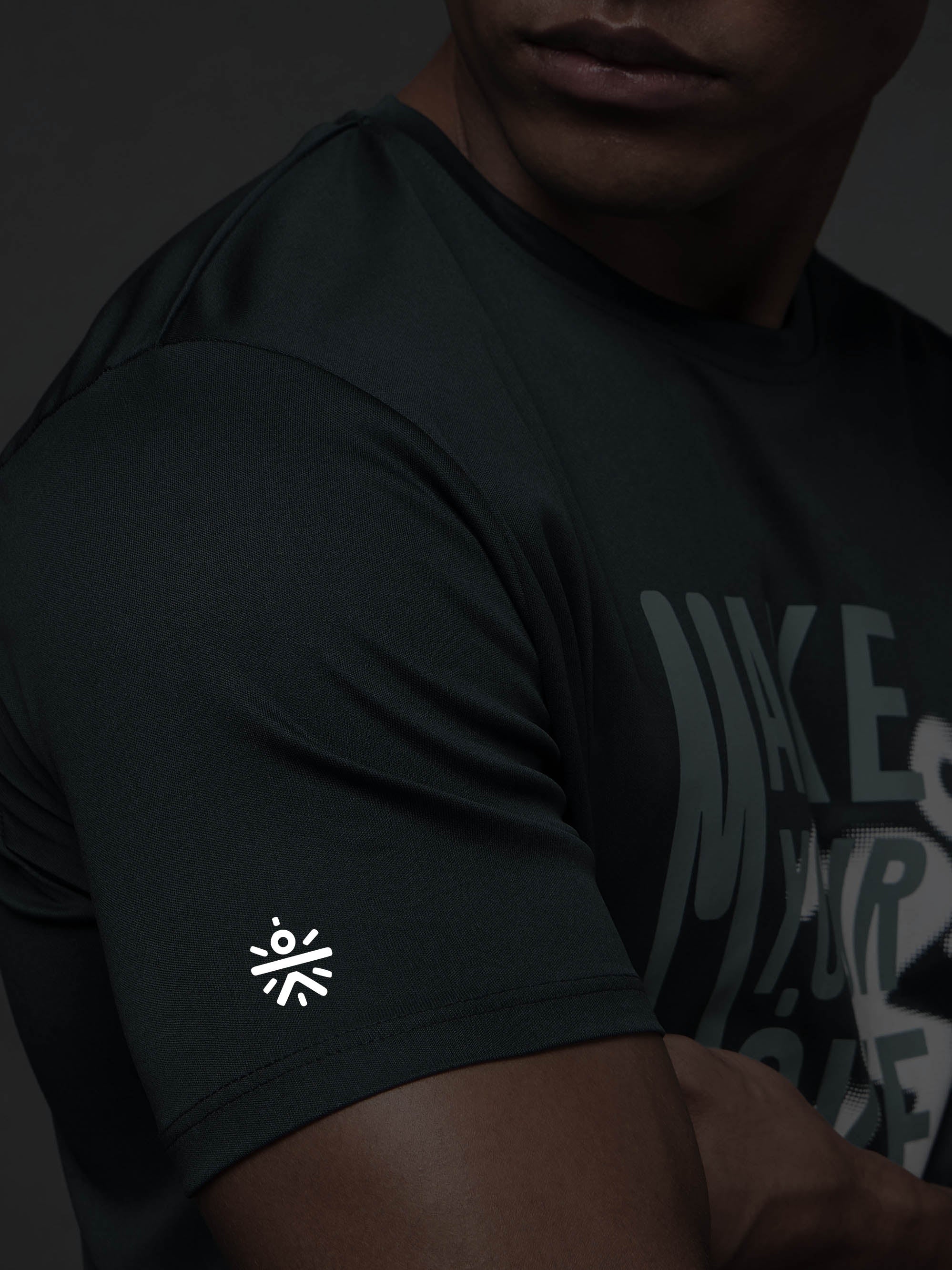 Men's Make Your Move Teal Performance T-shirt