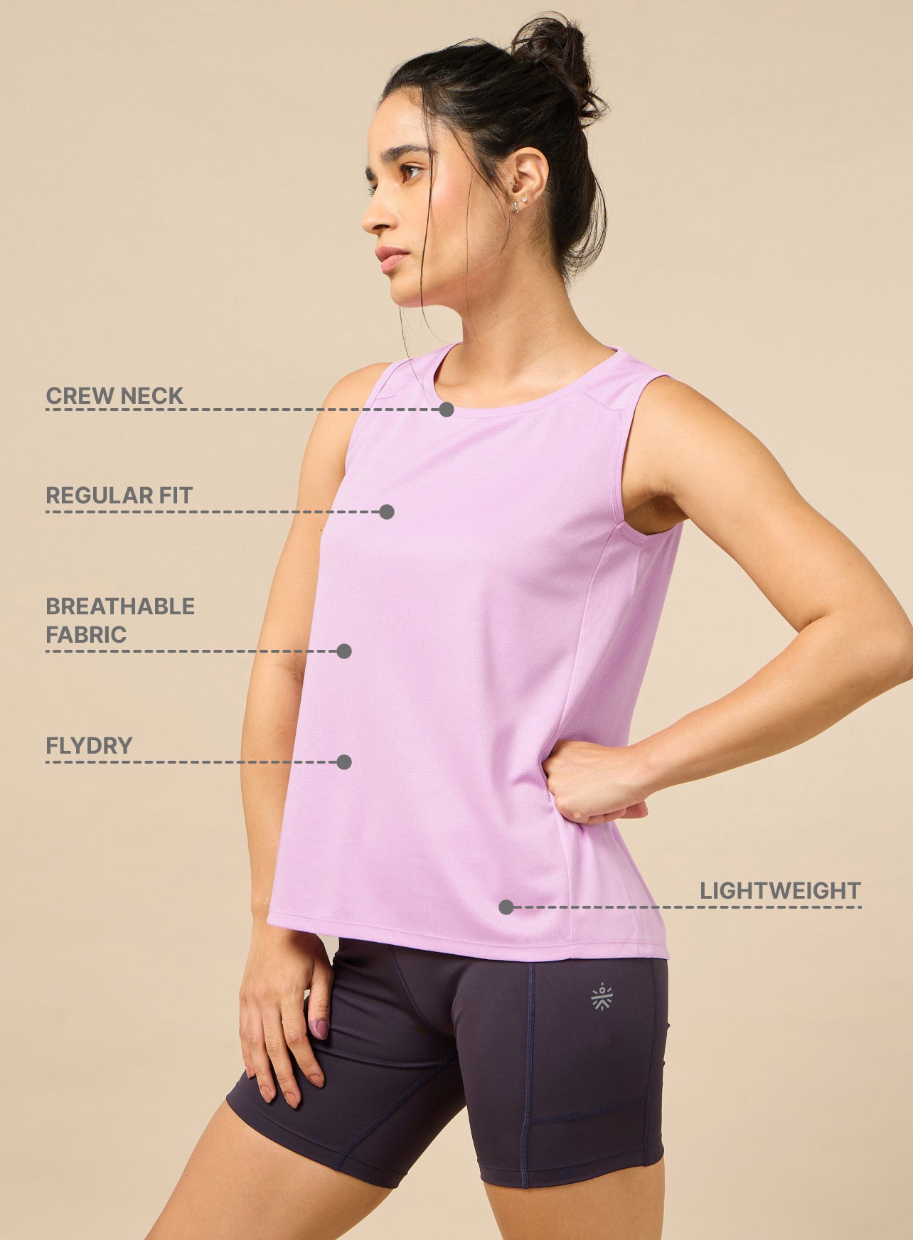 Women's Stay Fit Pink Performance Tank