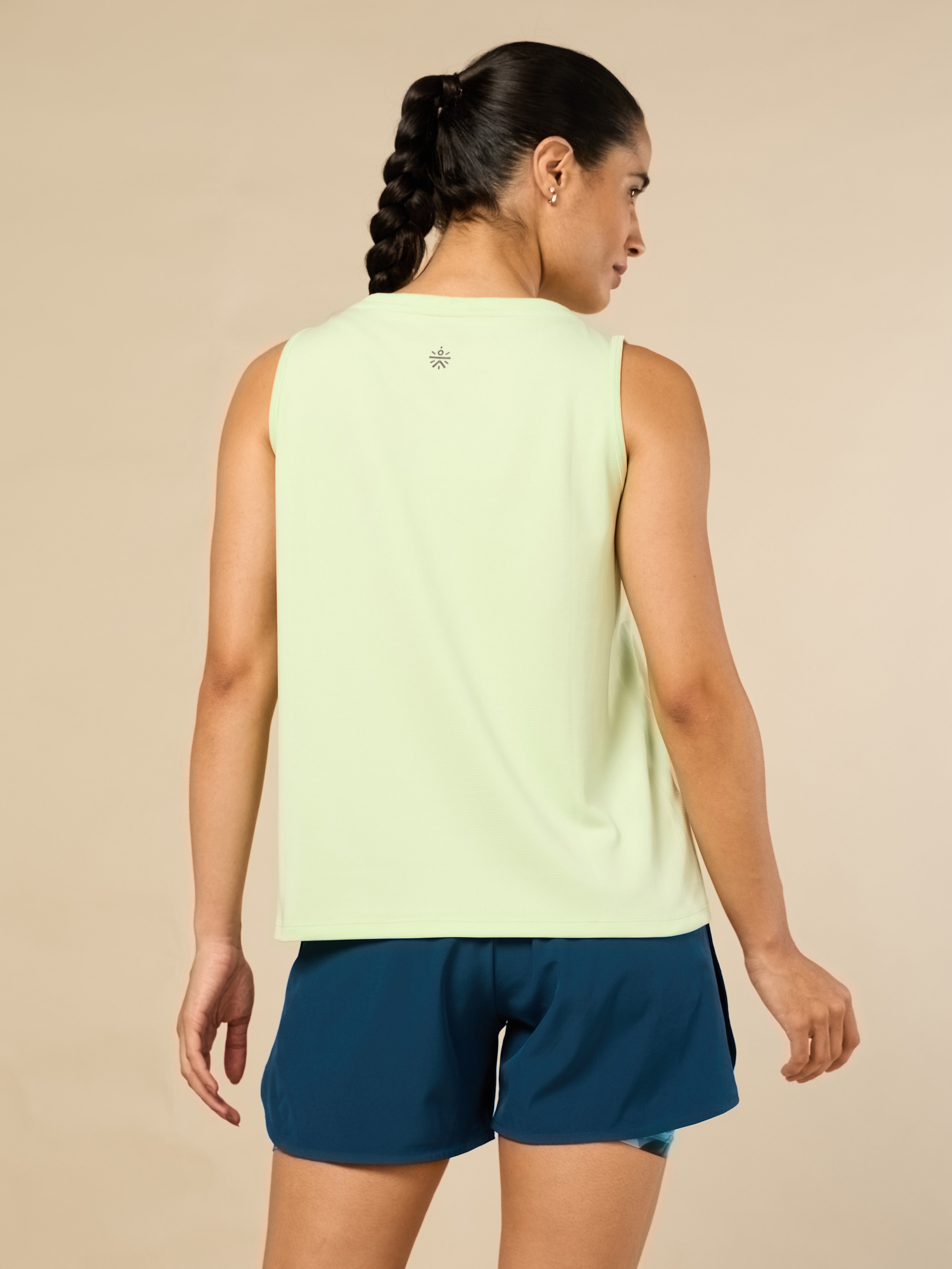Women's Stay Fit Green Performance Tank