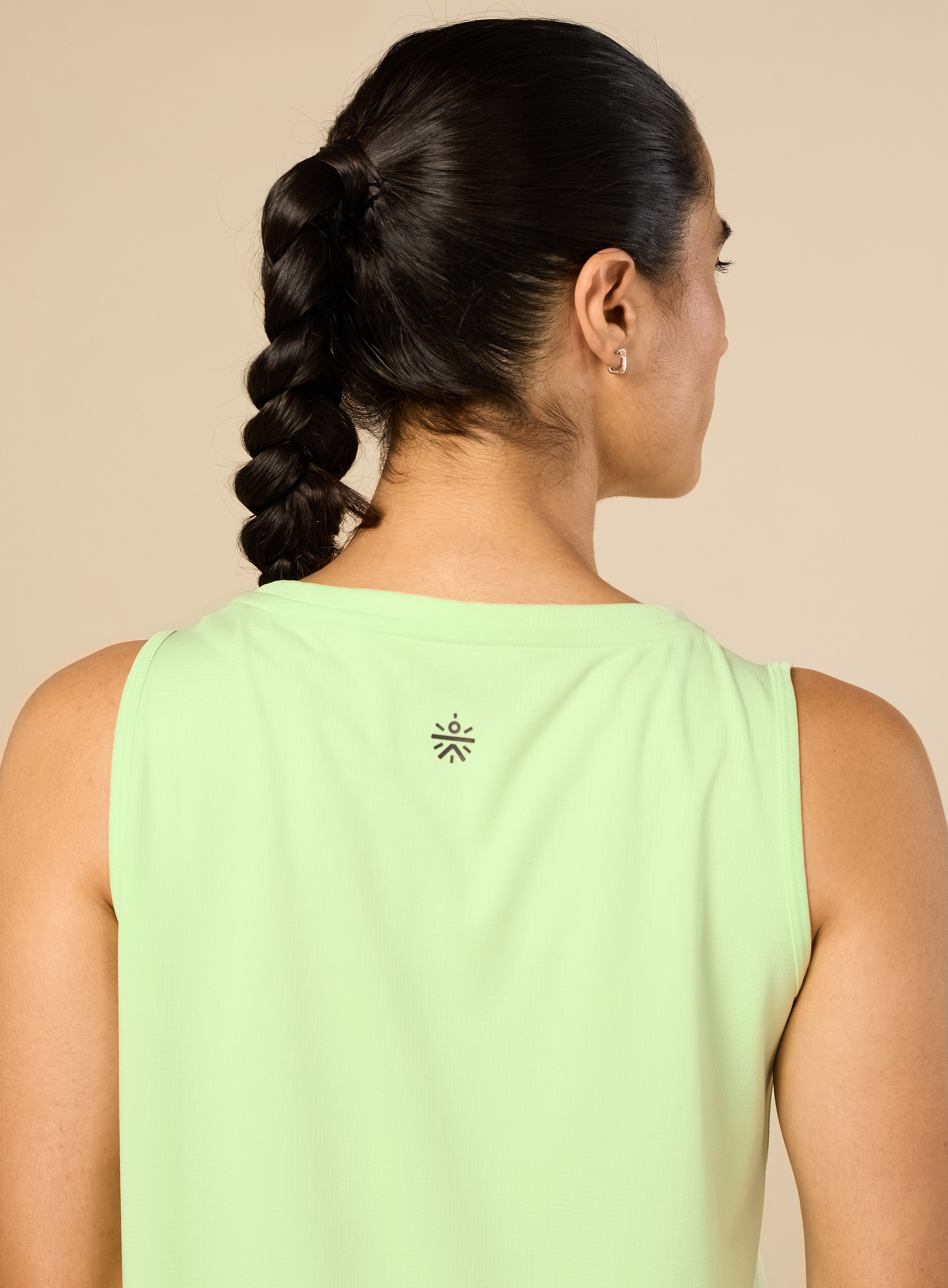 Women's Stay Fit Green Performance Tank