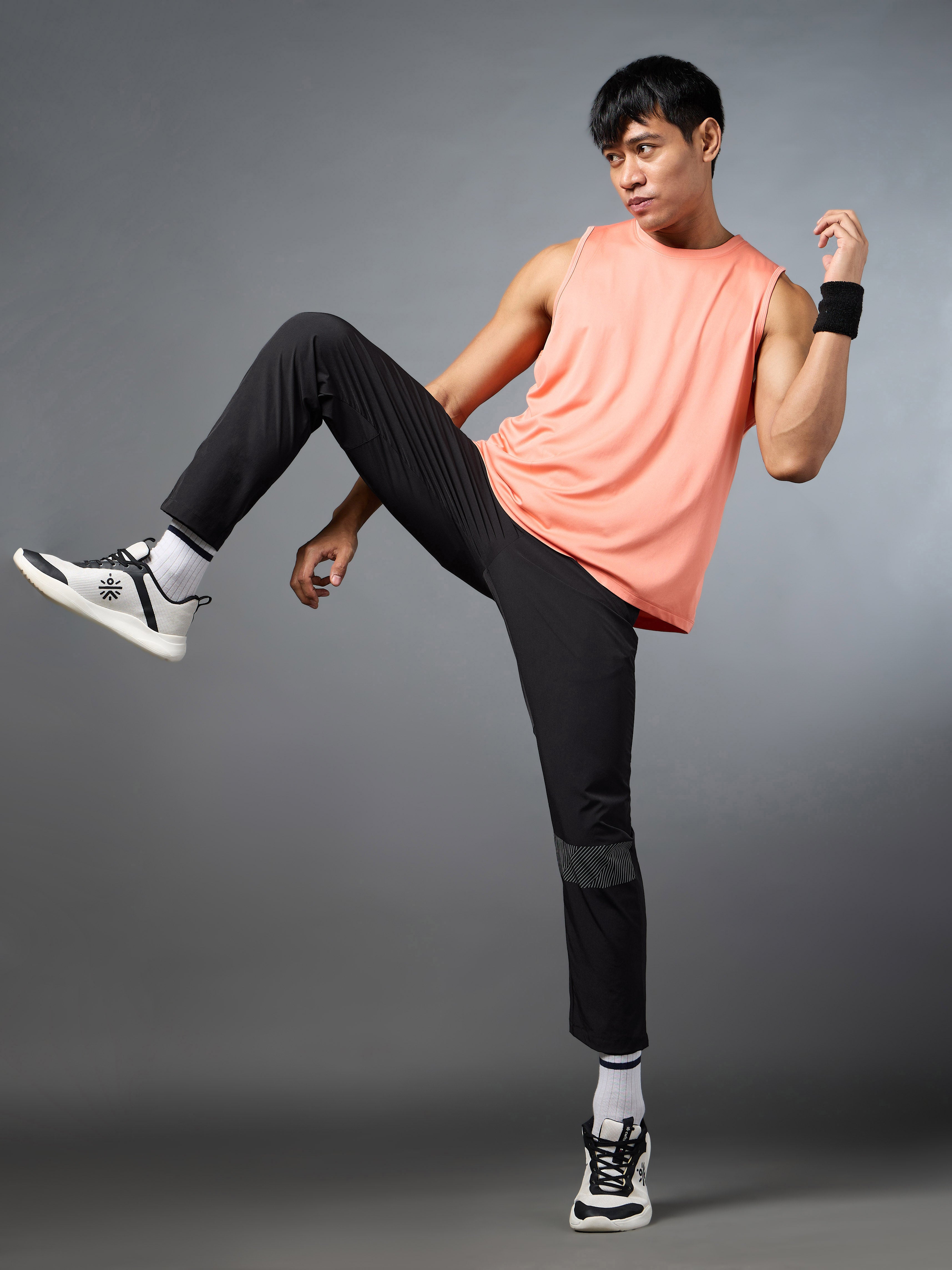 Men's Night Jogger Black Performance Trackpants