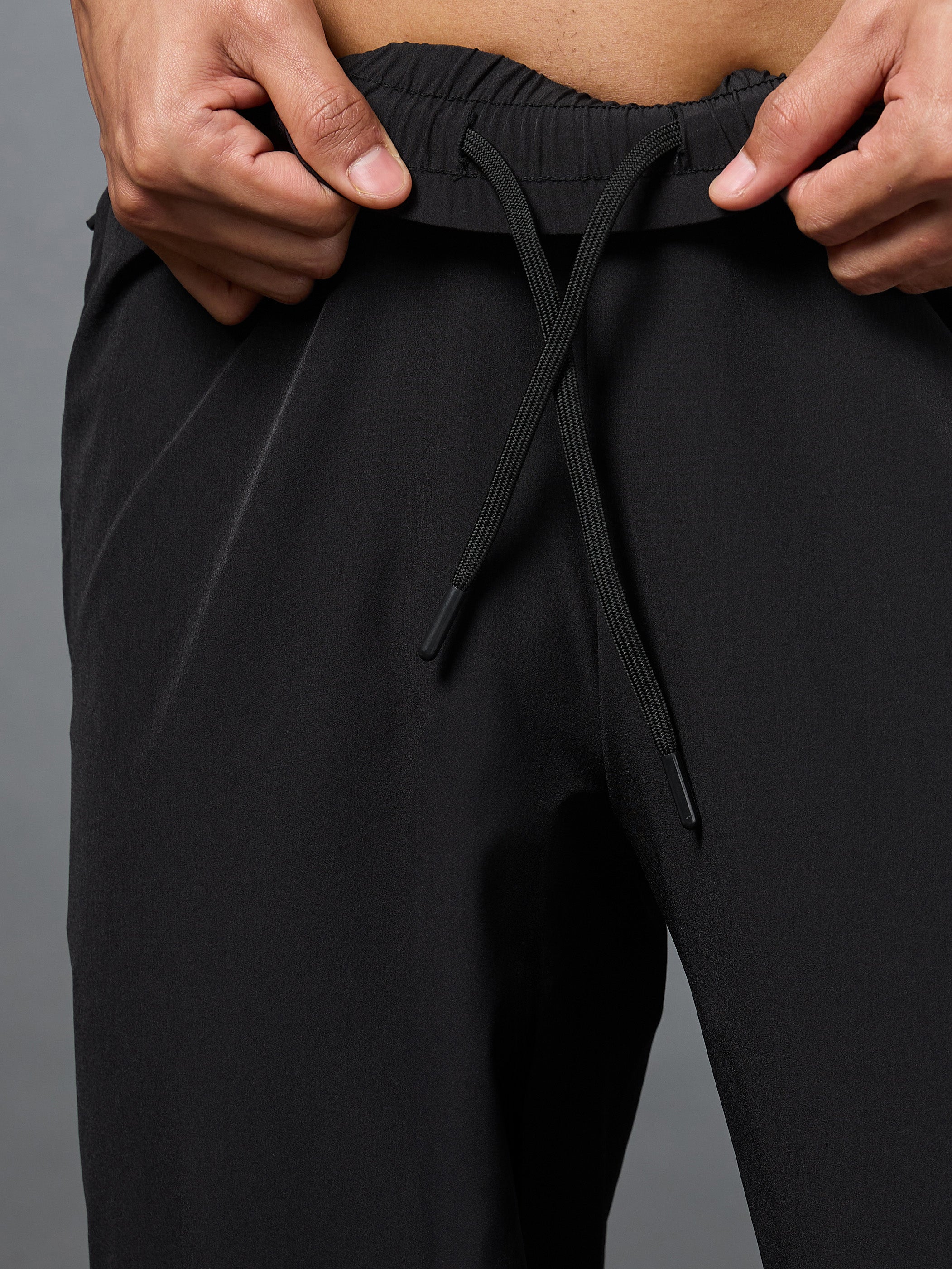 Men's Night Jogger Black Performance Trackpants
