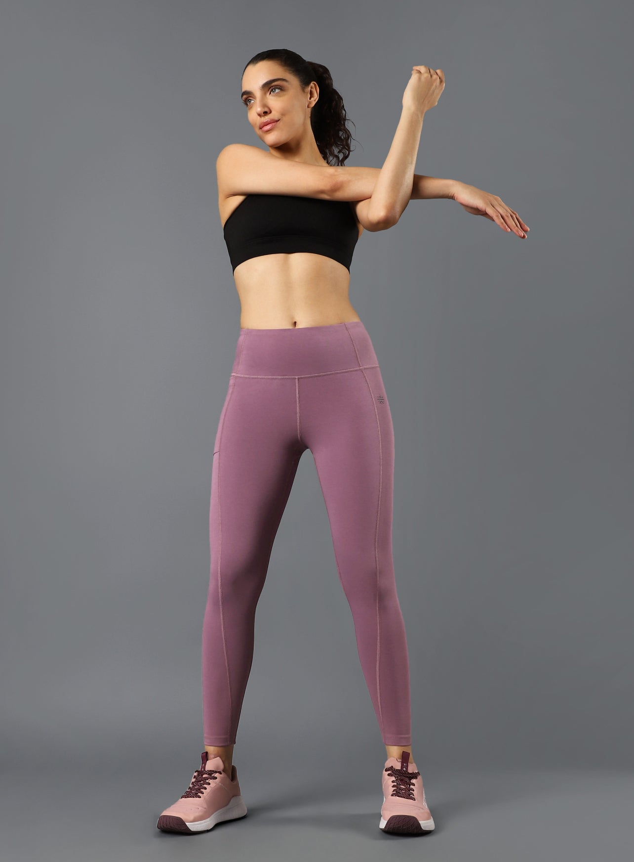 Women's Performance Cotton Purple Tights