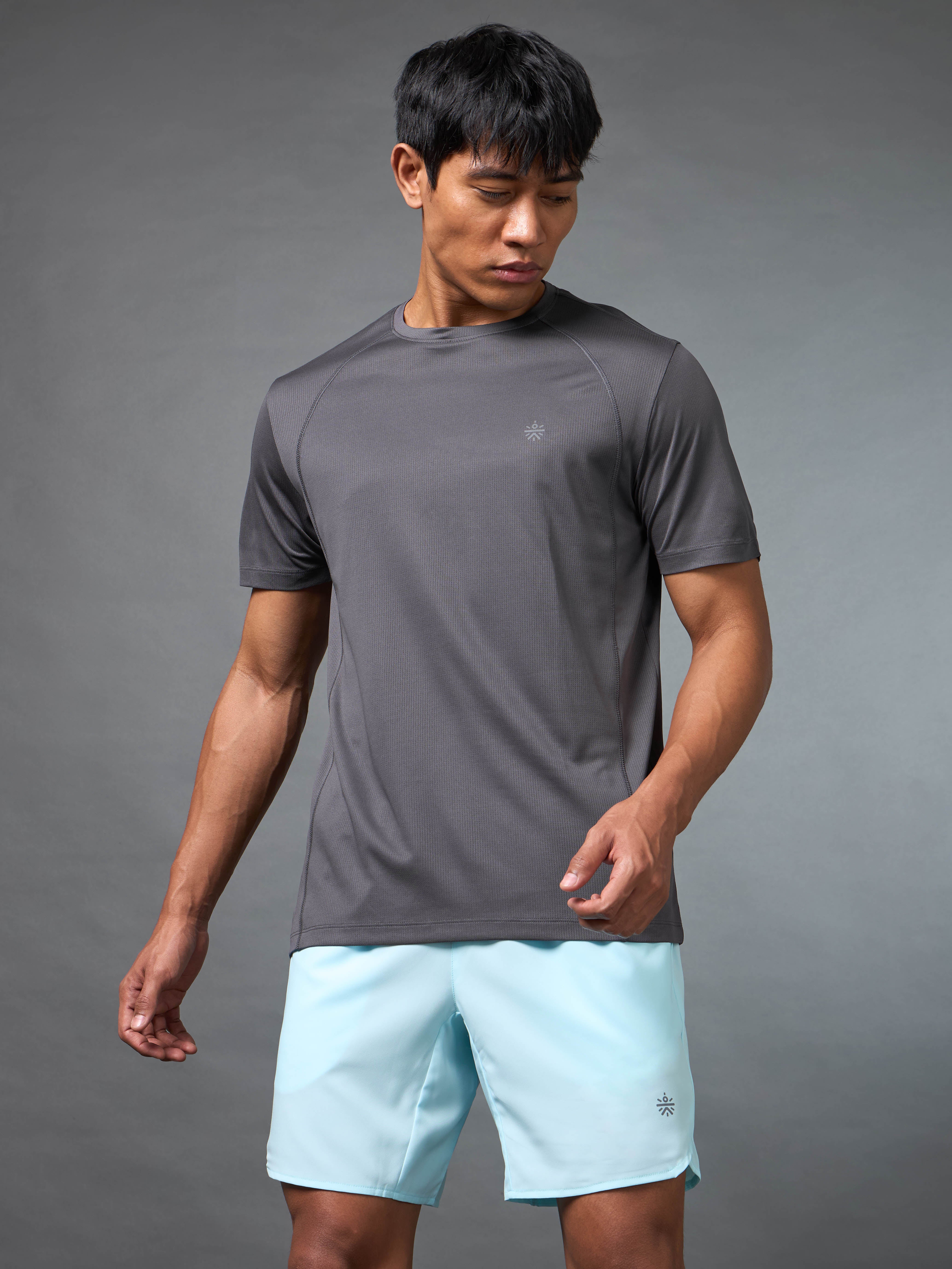 Men's Train All Day Essential Grey T-shirt