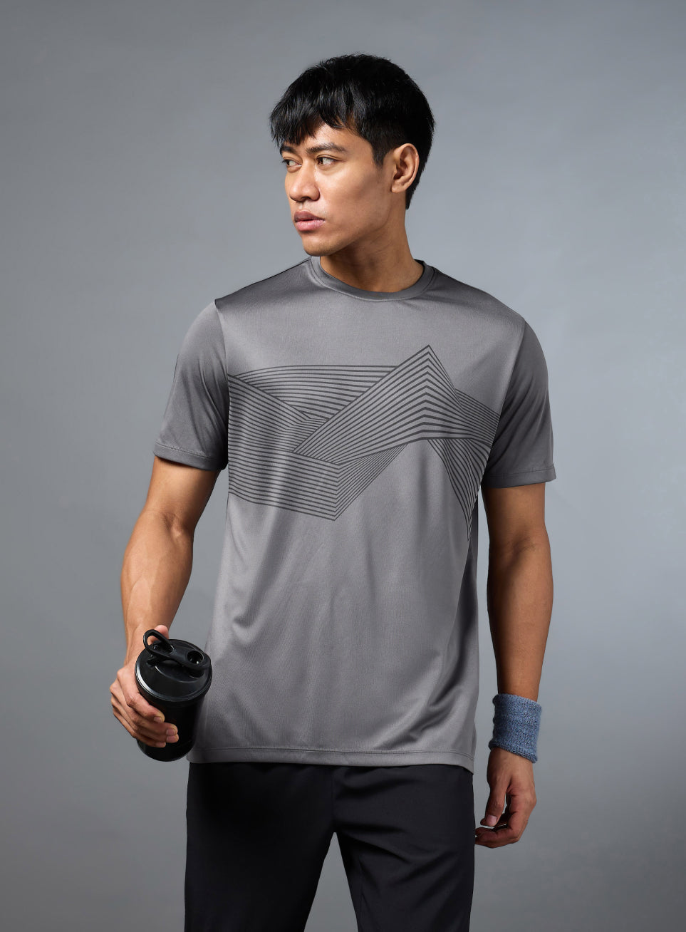 Men's Grey Urban Trail Run T-shirt