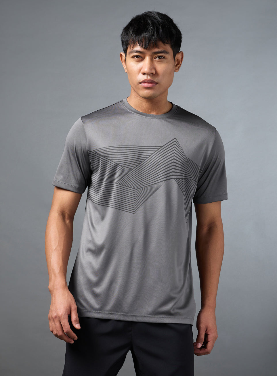 Men's Grey Urban Trail Run T-shirt
