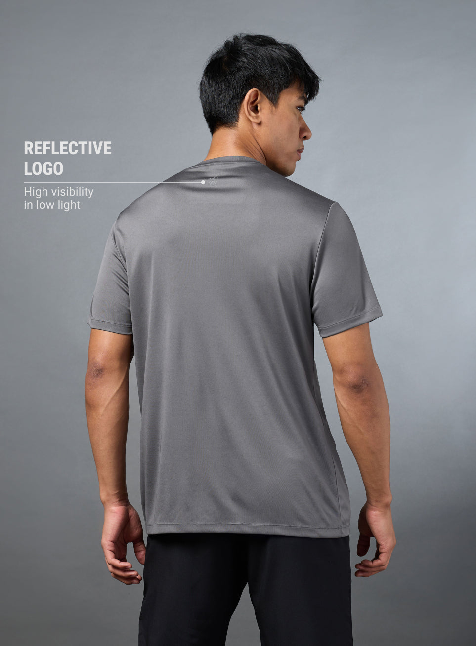 Men's Grey Urban Trail Run T-shirt