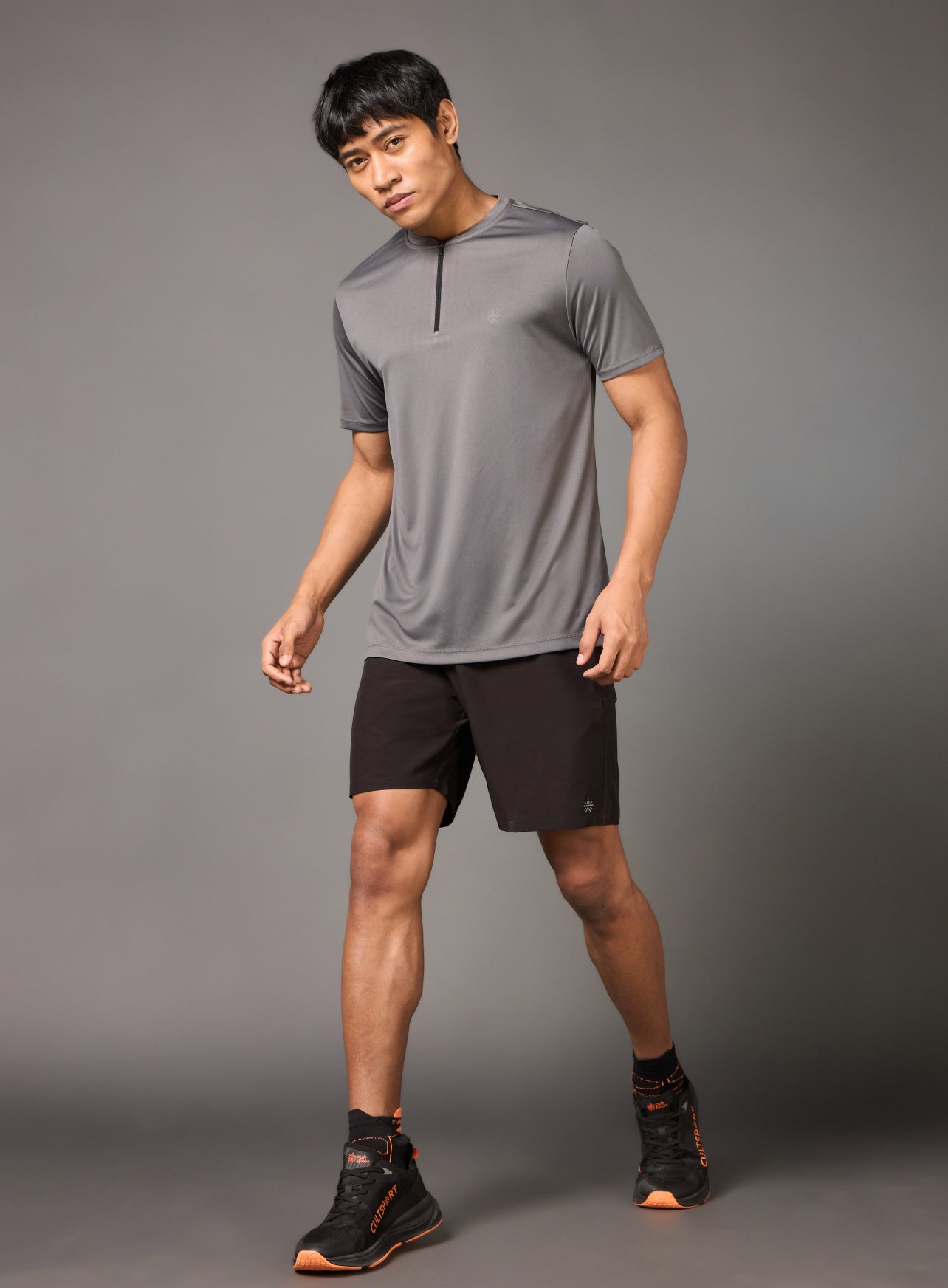 Men's All Terrain Grey Running T-shirt