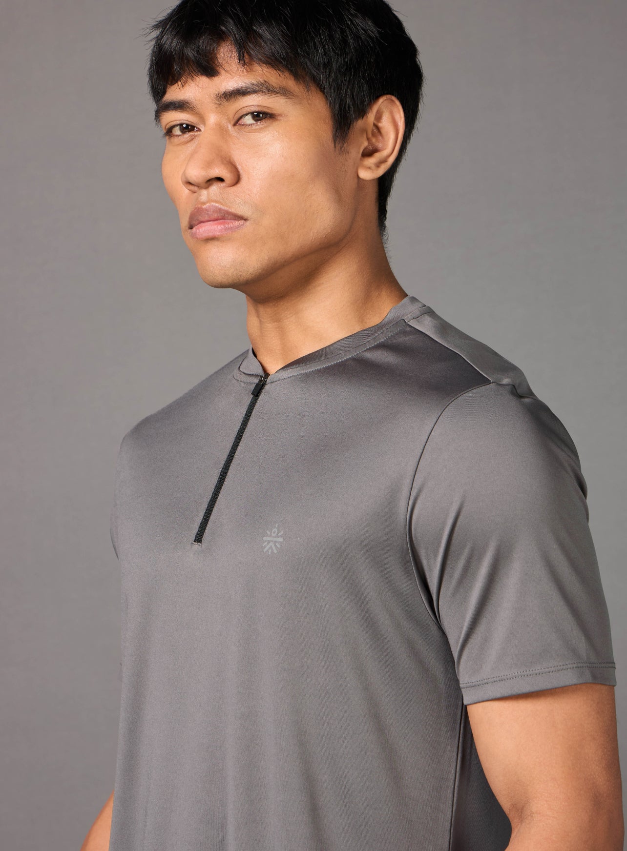 Men's All Terrain Grey Running T-shirt