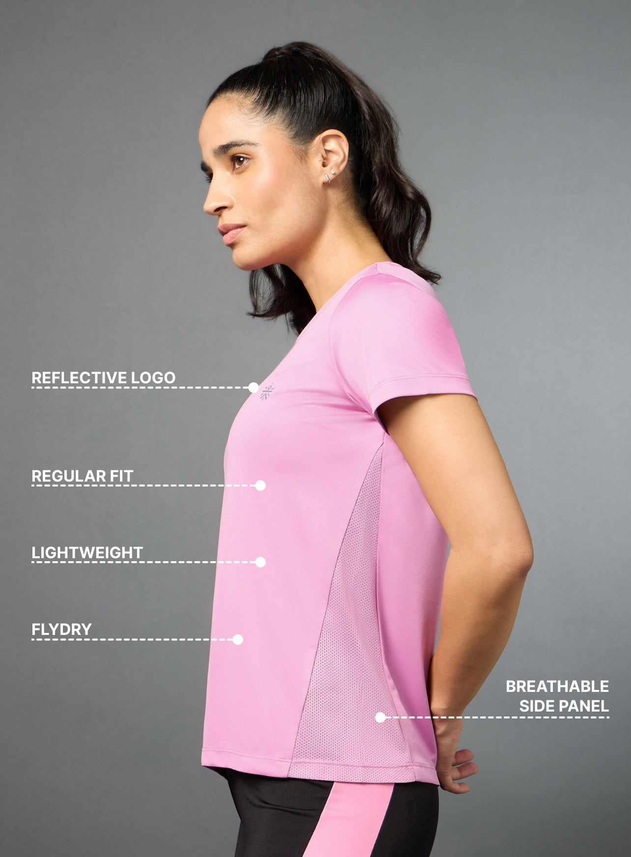 Women's Performance Airflow Pink T-shirt