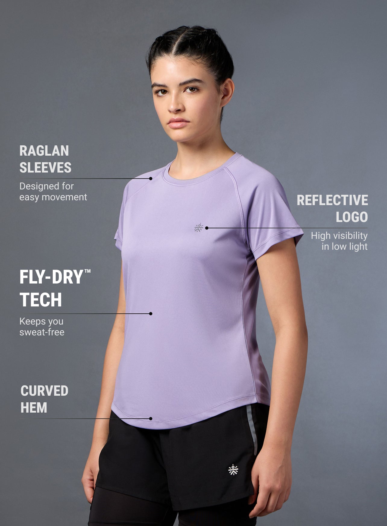 Women's Urban Run Purple T-shirt