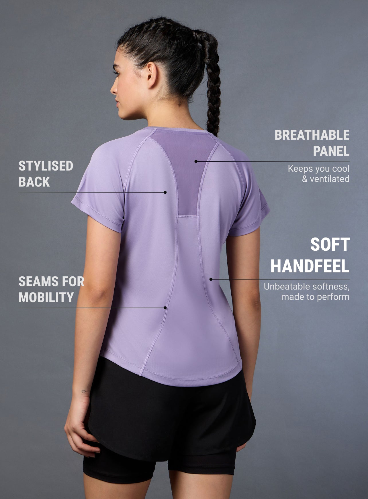 Women's Urban Run Purple T-shirt