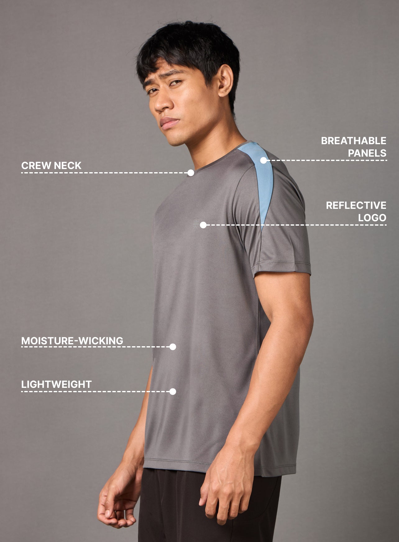 Men's Runner's Pro Grey T-shirt