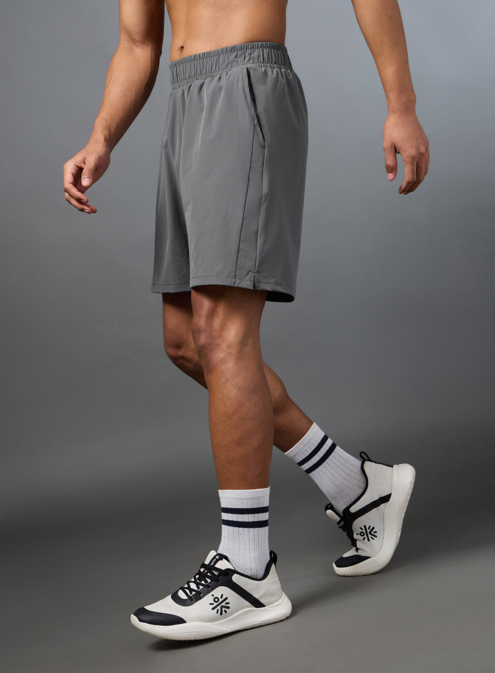 Men's Terrain Run Grey Shorts