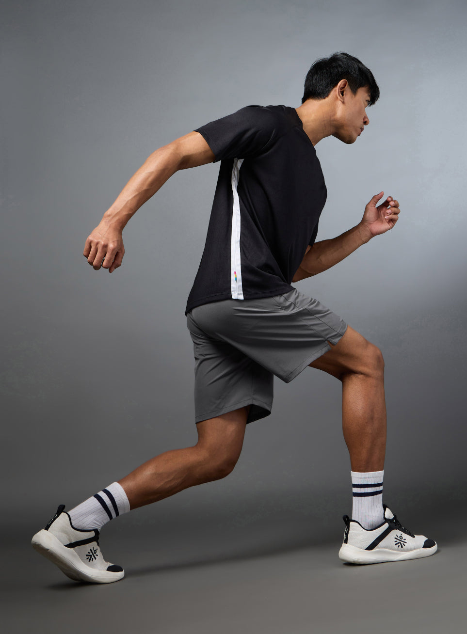 Men's Terrain Run Grey Shorts