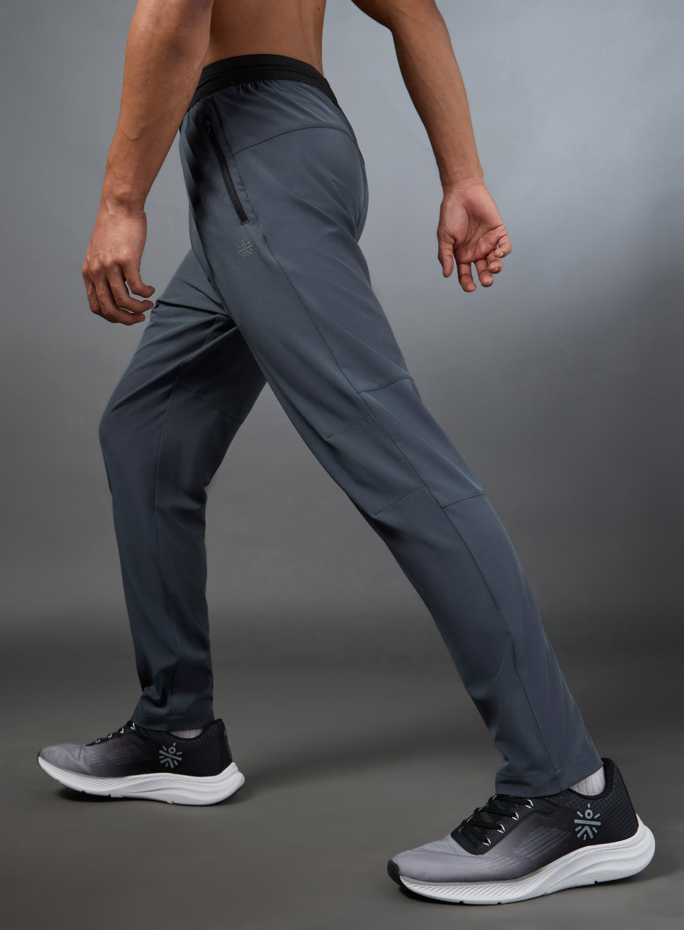 Men's Terrain Run Grey Trackpants