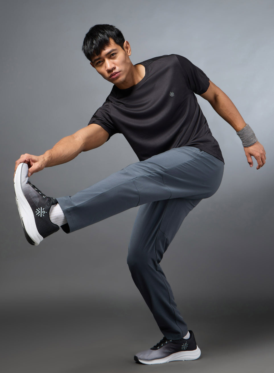 Men's Terrain Run Grey Trackpants