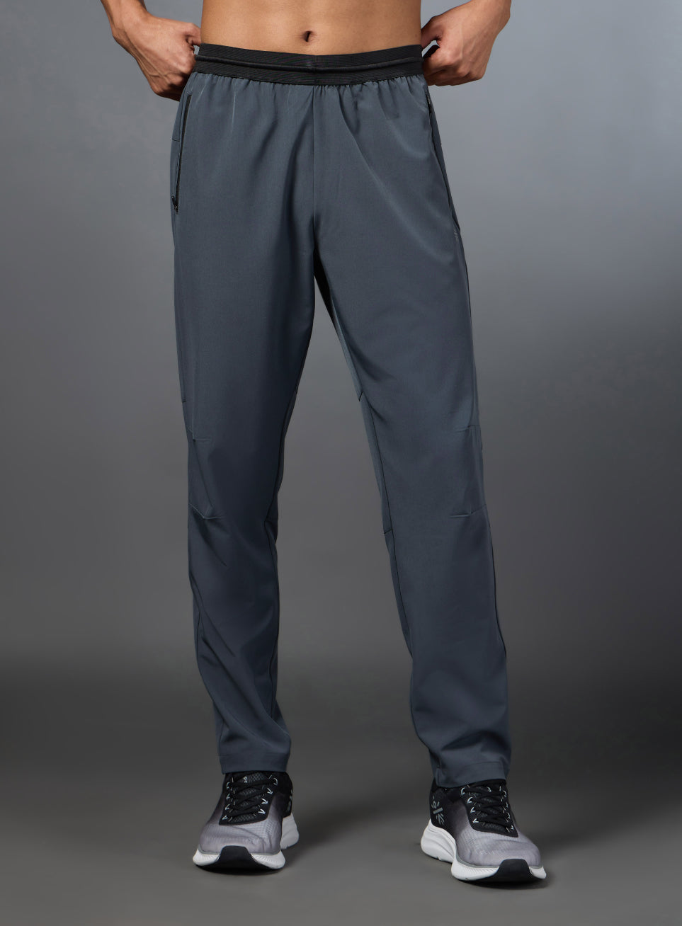 Men's Terrain Run Grey Trackpants