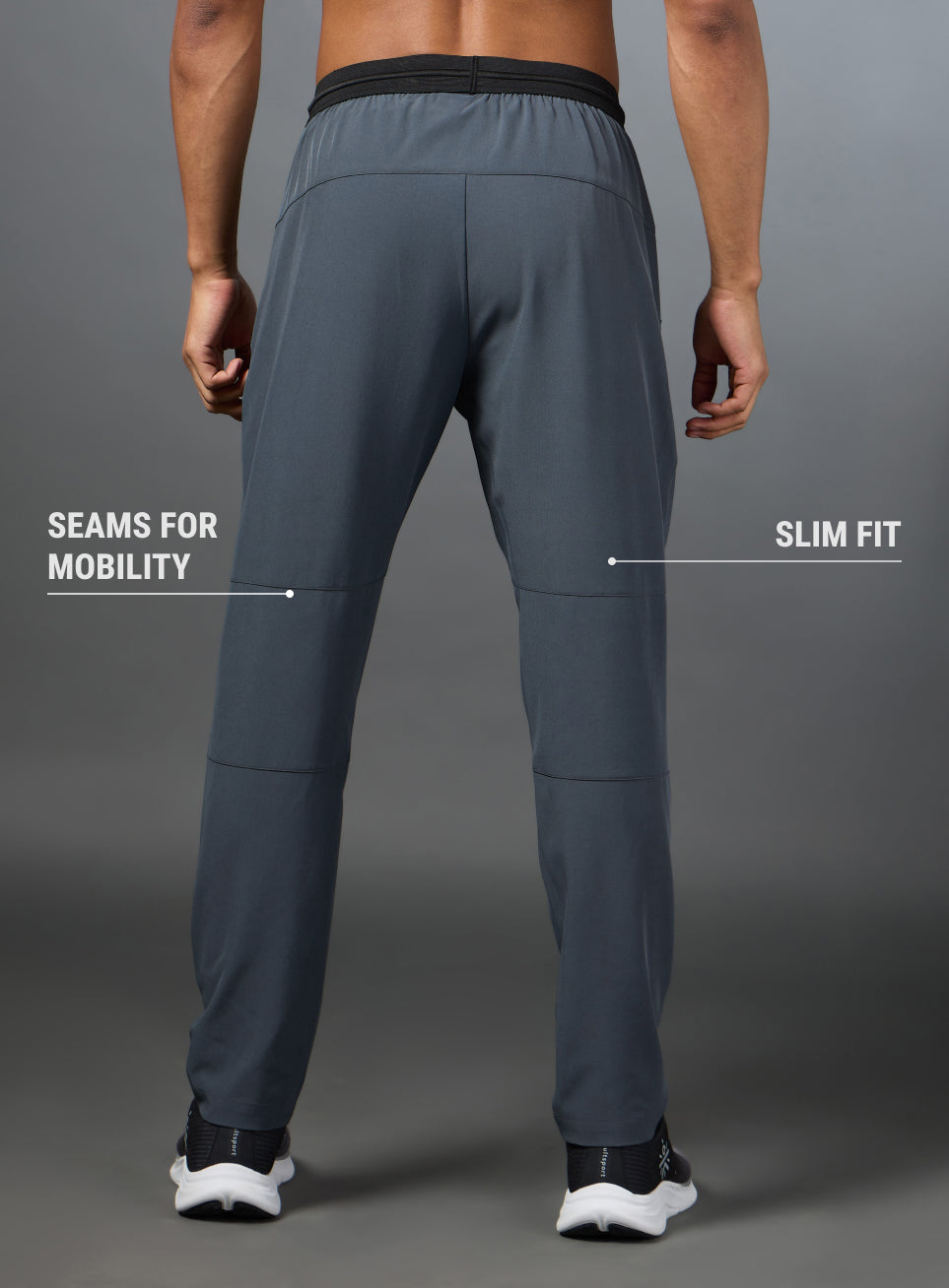 Men's Terrain Run Grey Trackpants