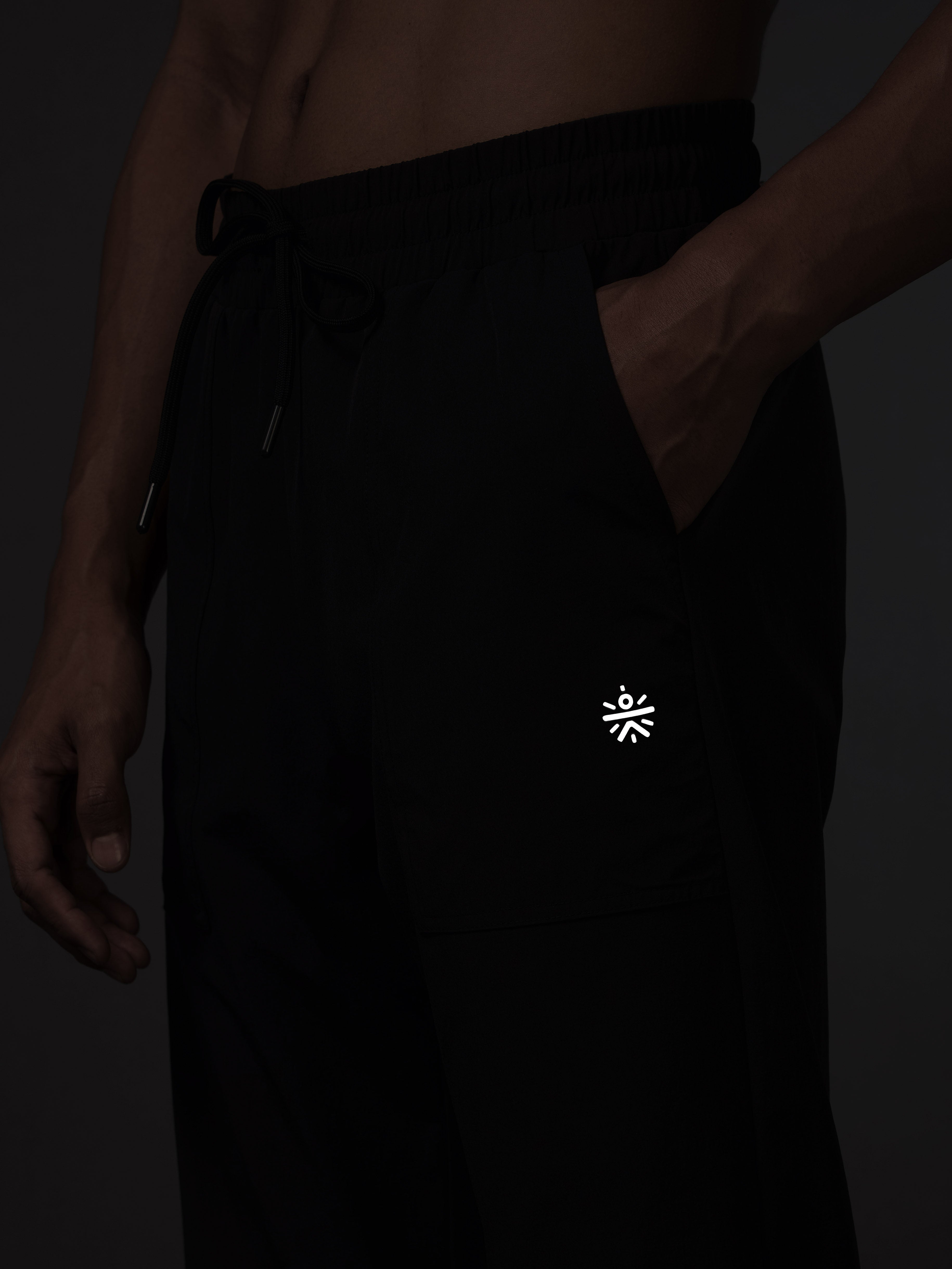 Men's Shape Shifter Everyday Black Trackpant