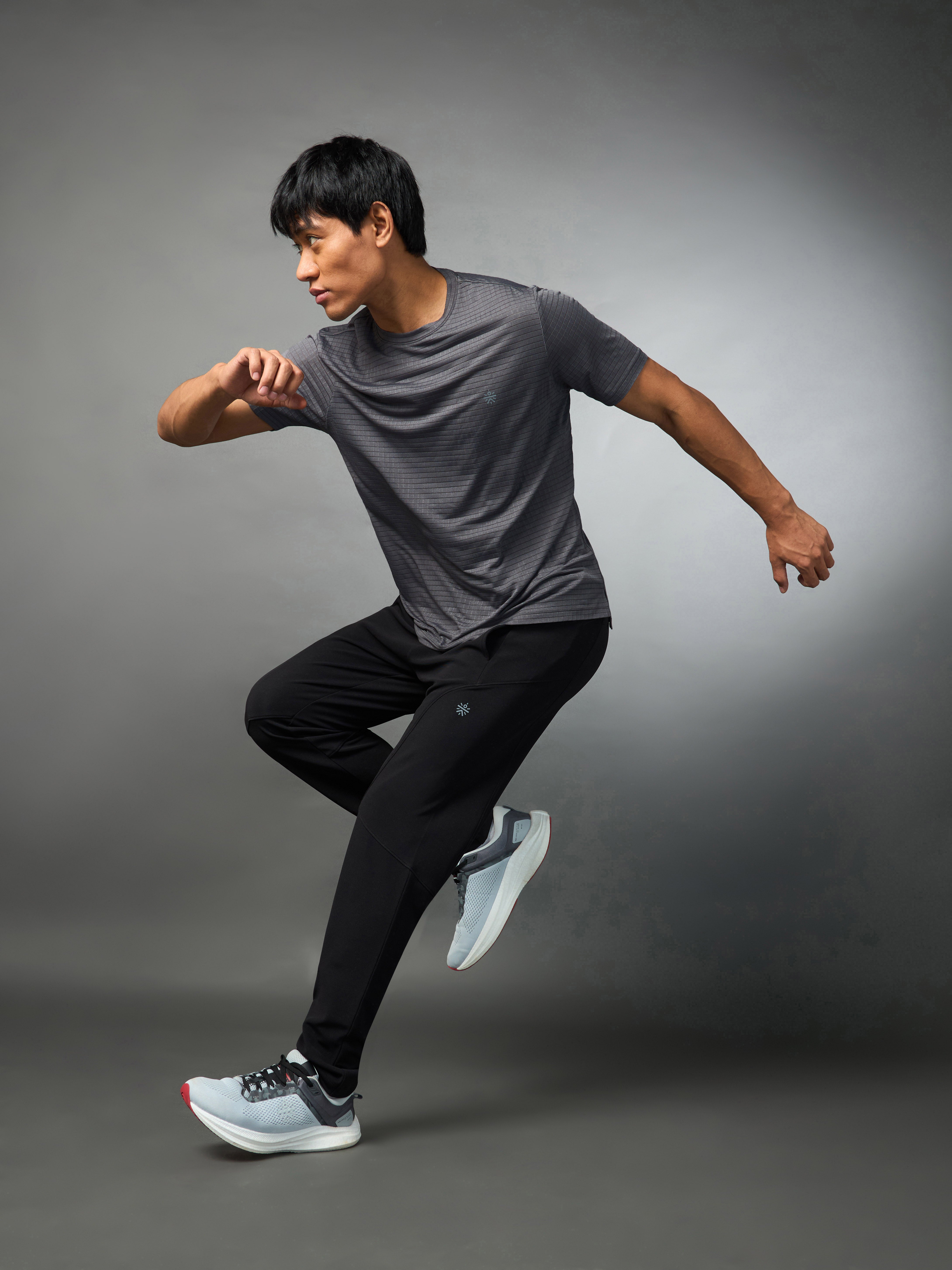 Men's Technical Knit Grey High Performance T-shirt