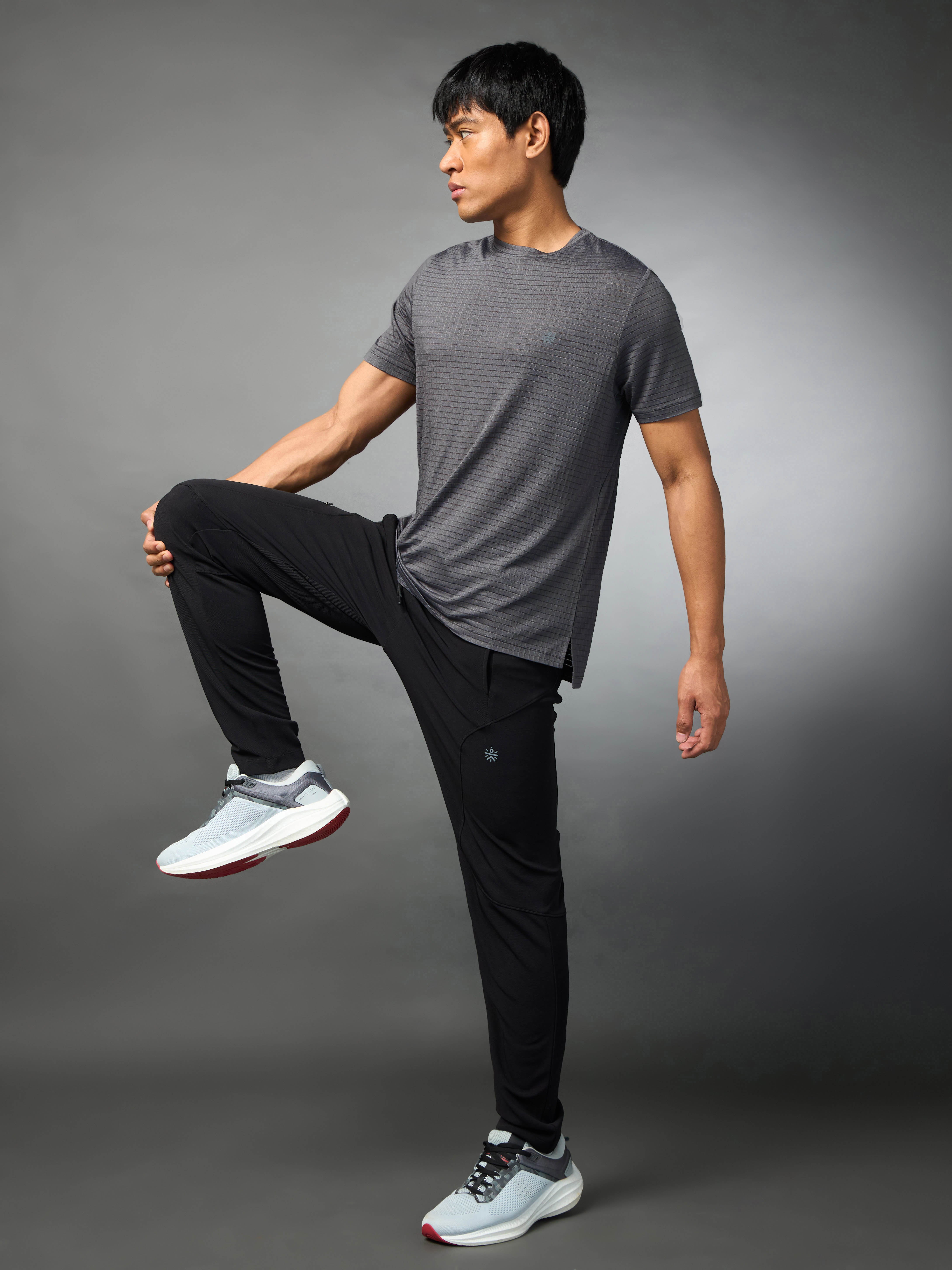 Men's Technical Knit Grey High Performance T-shirt