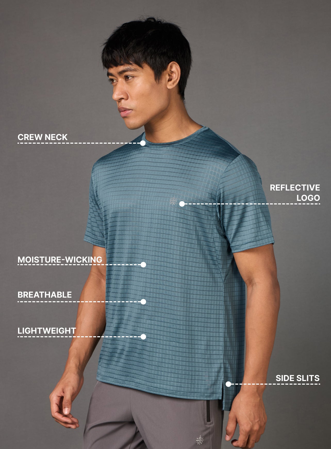 Men's All performance Blue T-shirt