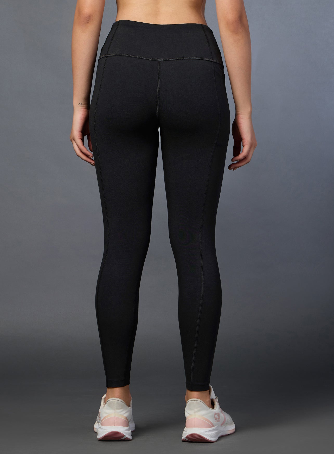 Women's Performance Cotton Black Tights