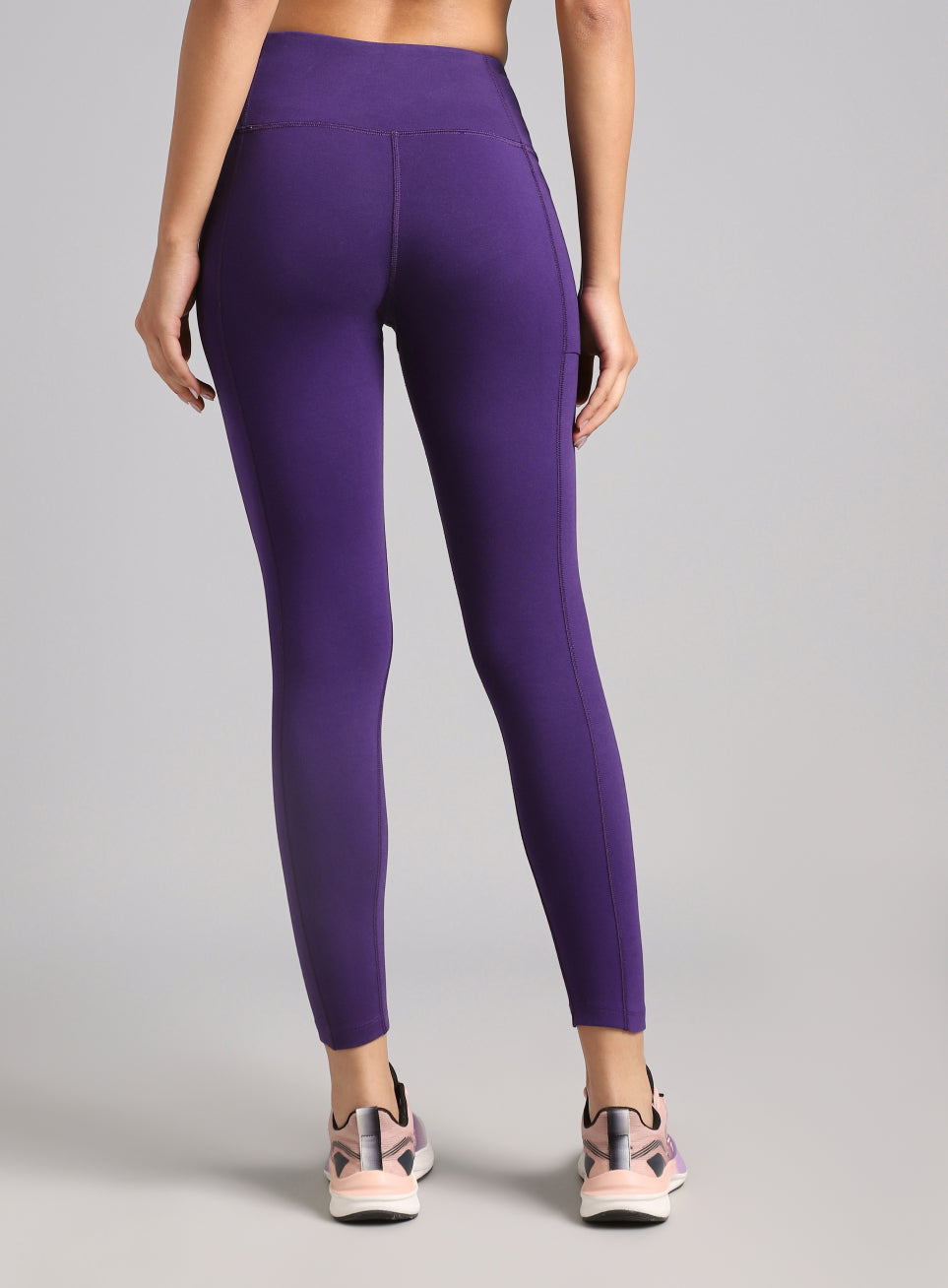 Women's Performance Cotton Purple Tights