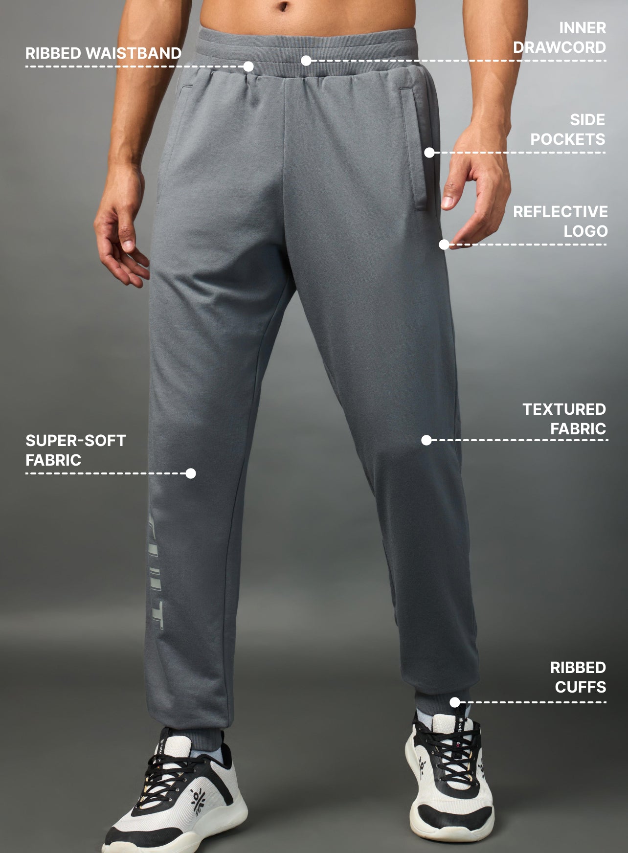 Men's Warm Up Lt. Grey Joggers